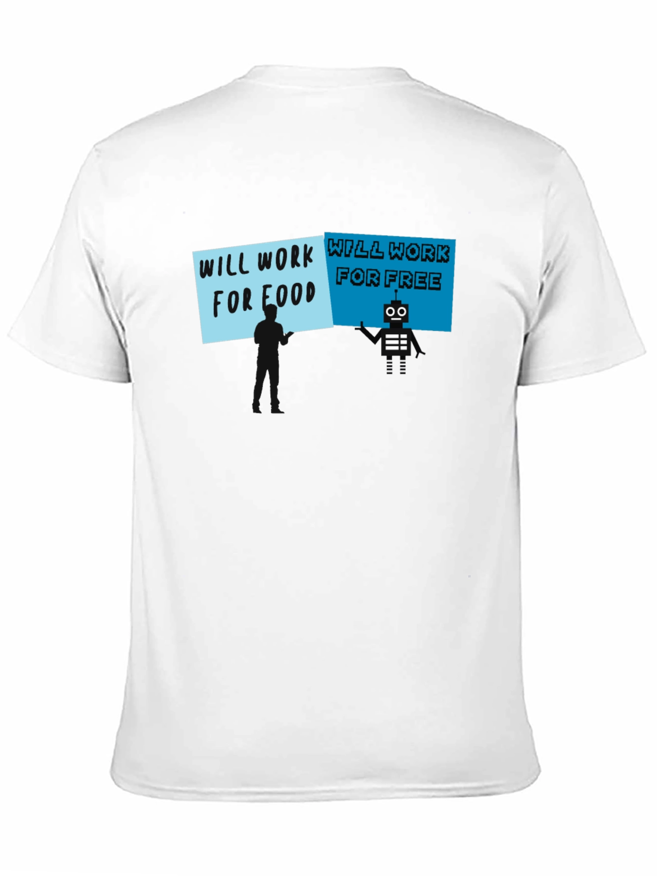Will Work for Food vs. Free T-Shirt
