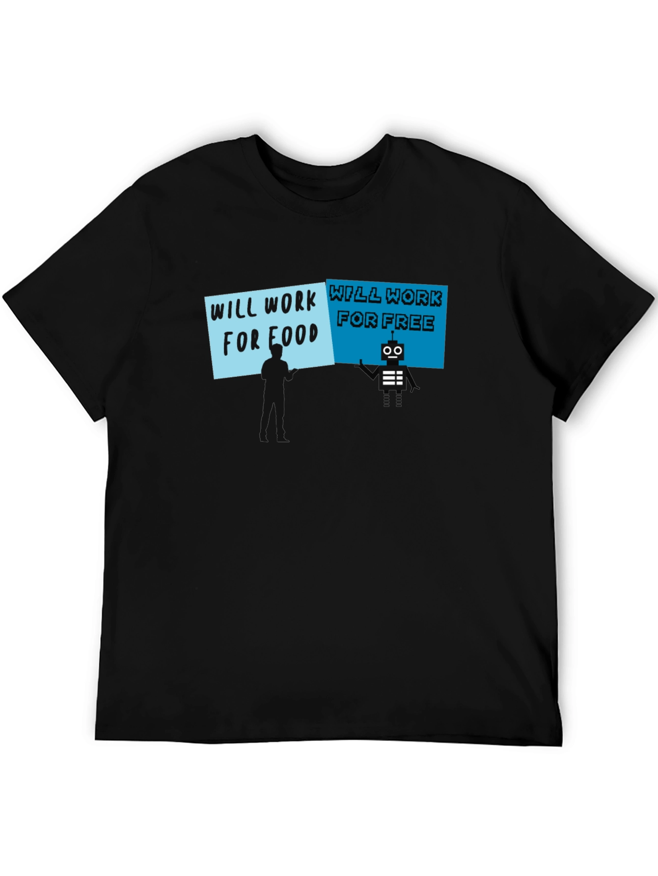 Will Work for Food vs. Free T-Shirt
