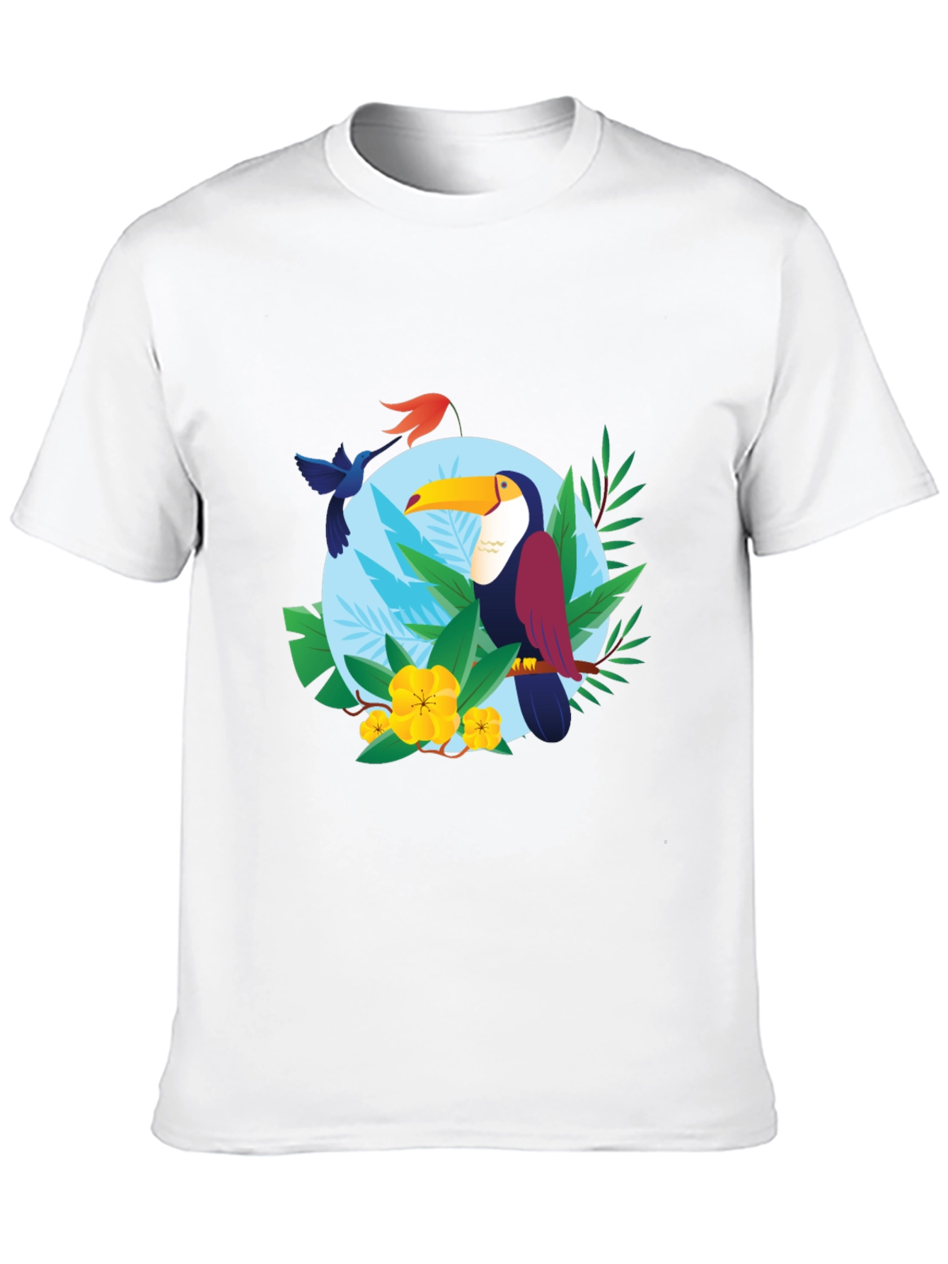 Tropical Toucan Graphic Tee - Vibrant & Comfortable
