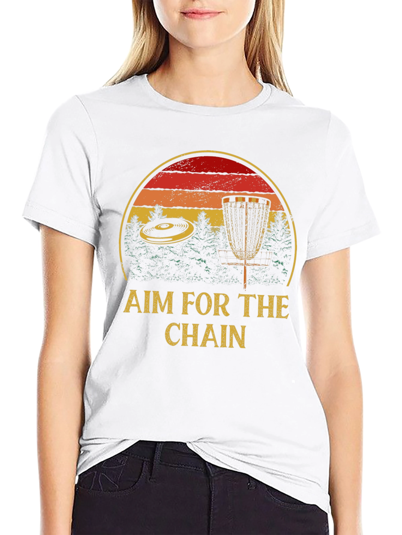 Aim for the Chain Disc Golf Graphic Tee