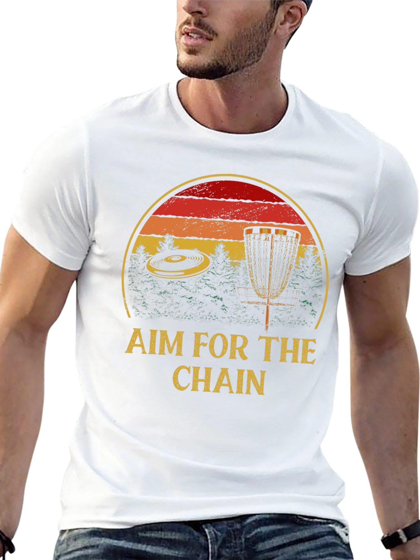 Aim for the Chain Disc Golf Graphic Tee