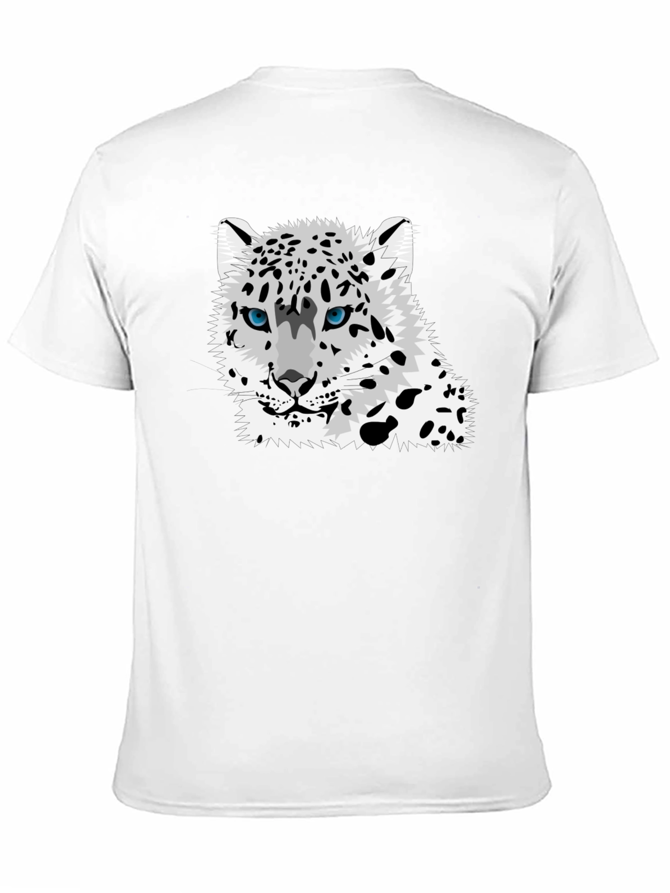 Snow Leopard Graphic Tee - Black T-Shirt