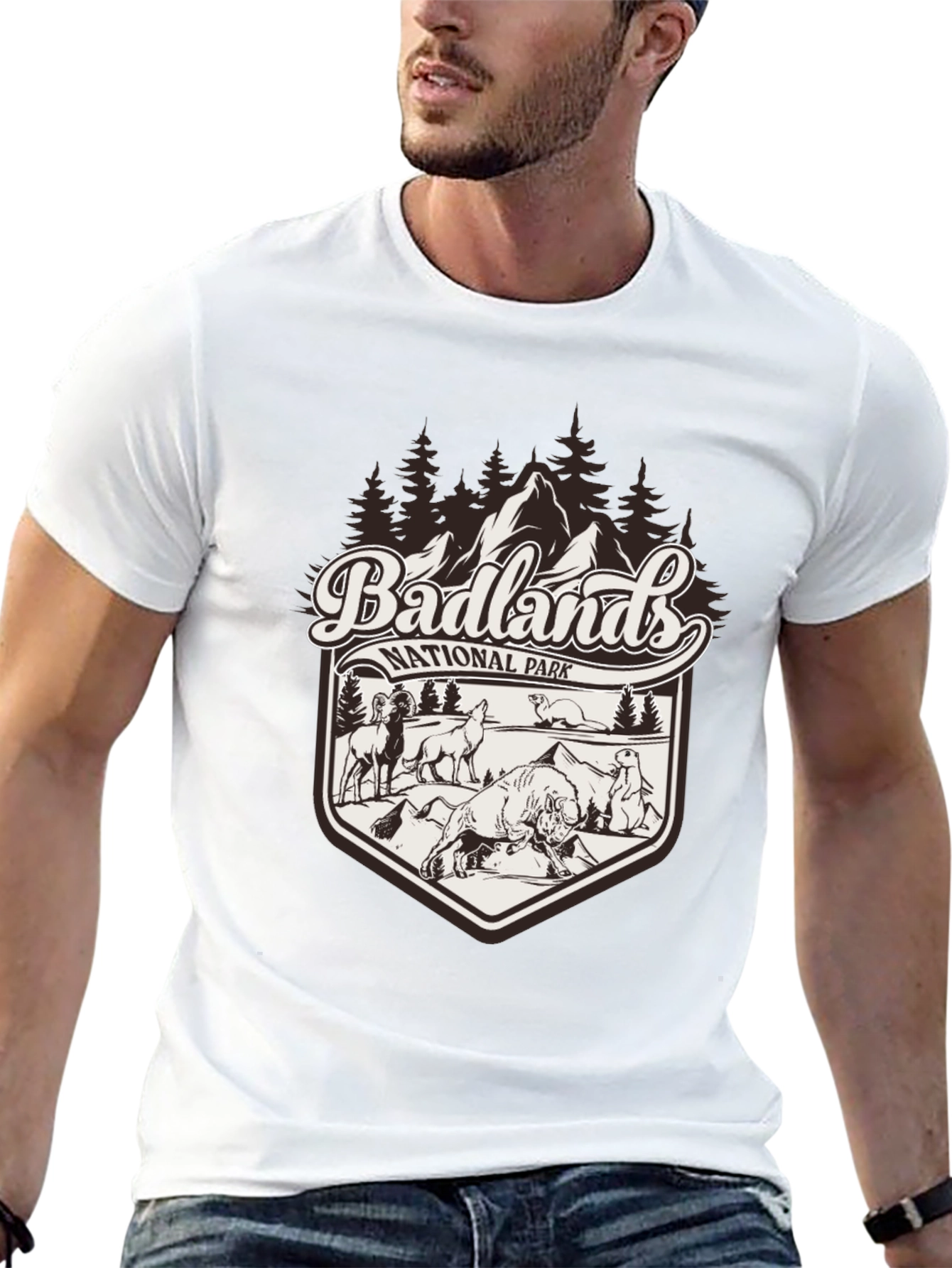 Badlands National Park Graphic Tee - Black