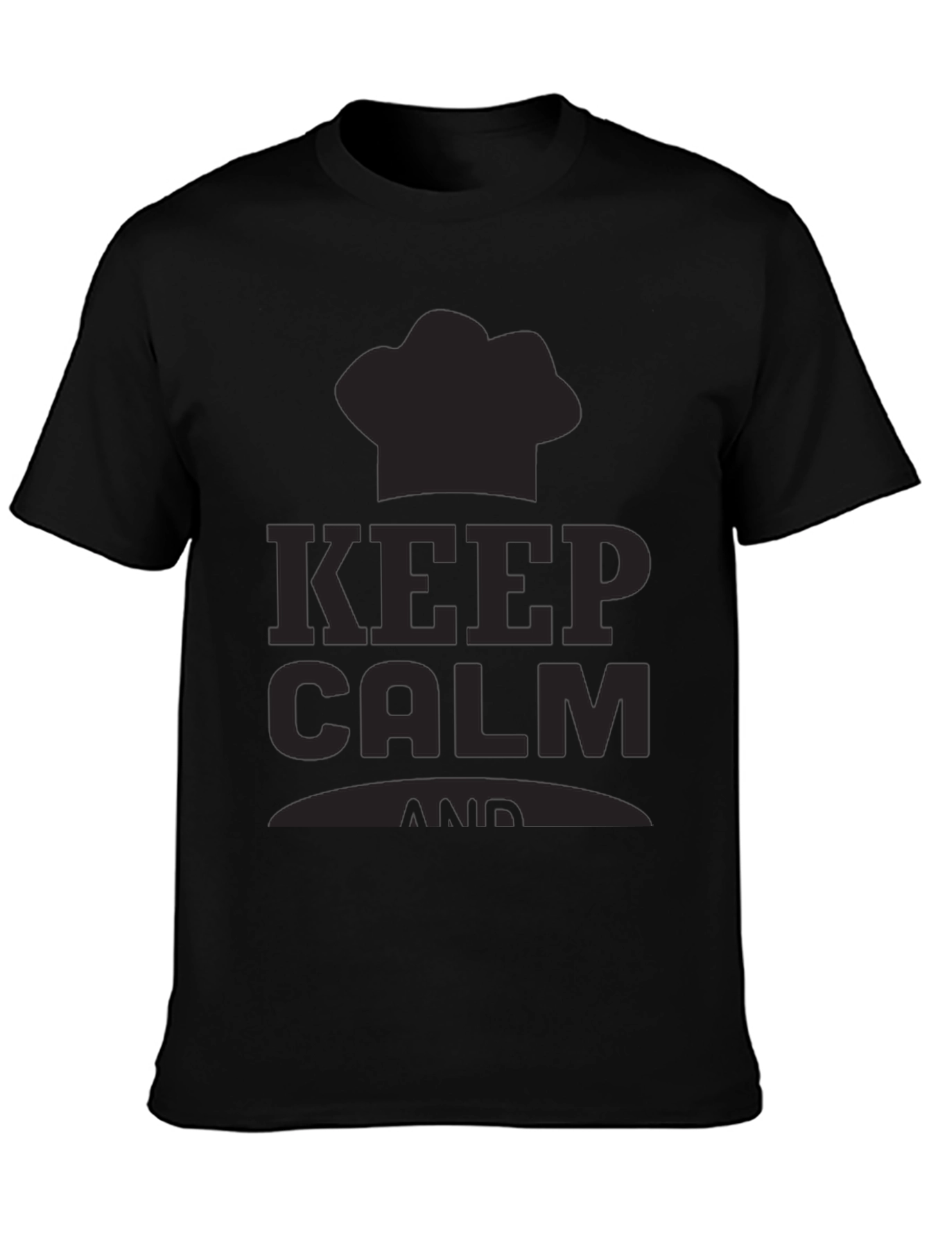 Keep Calm Chef T-Shirt - Black
