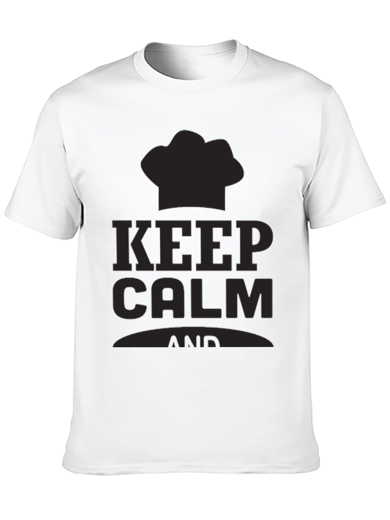 Keep Calm Chef T-Shirt - Black