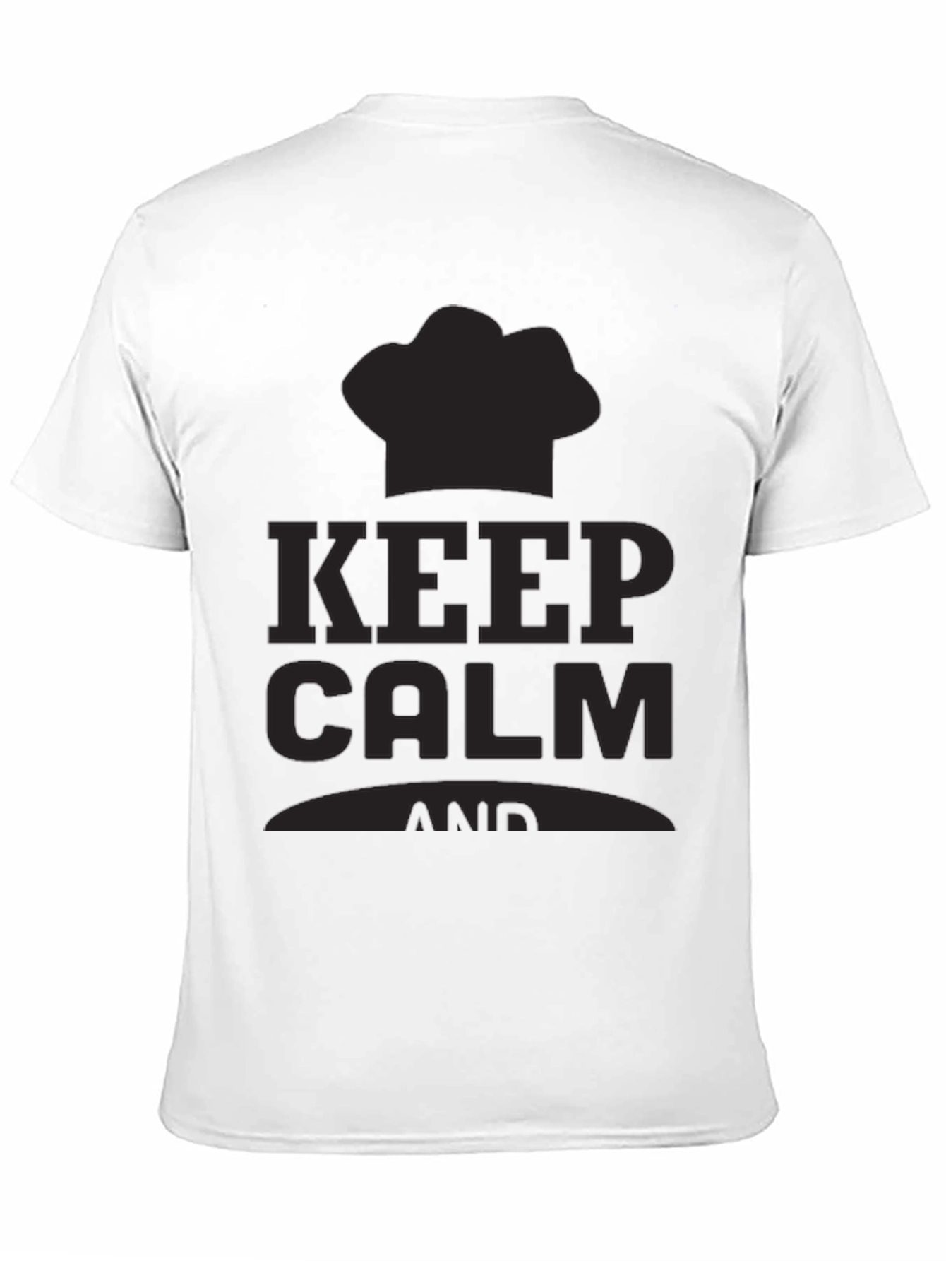 Keep Calm Chef T-Shirt - Black