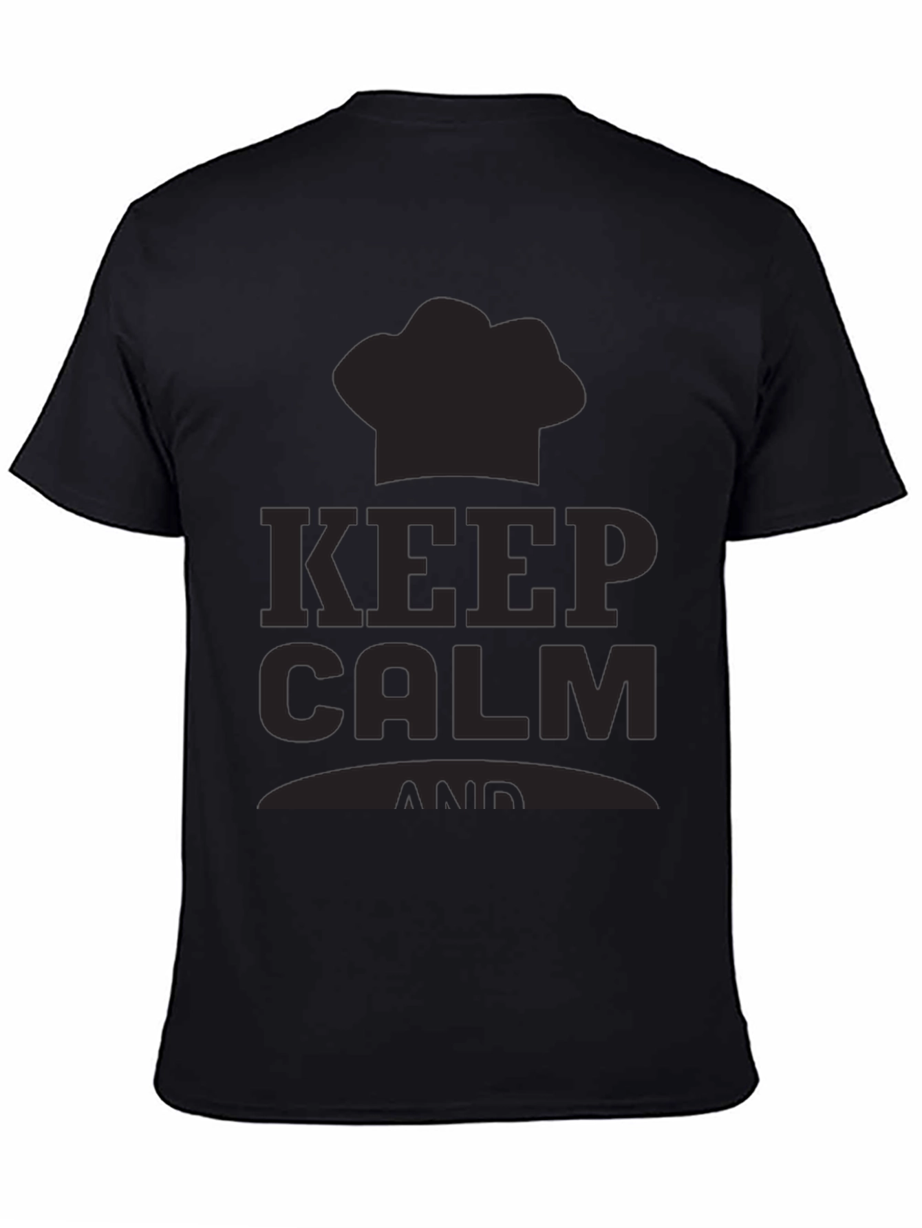 Keep Calm Chef T-Shirt - Black
