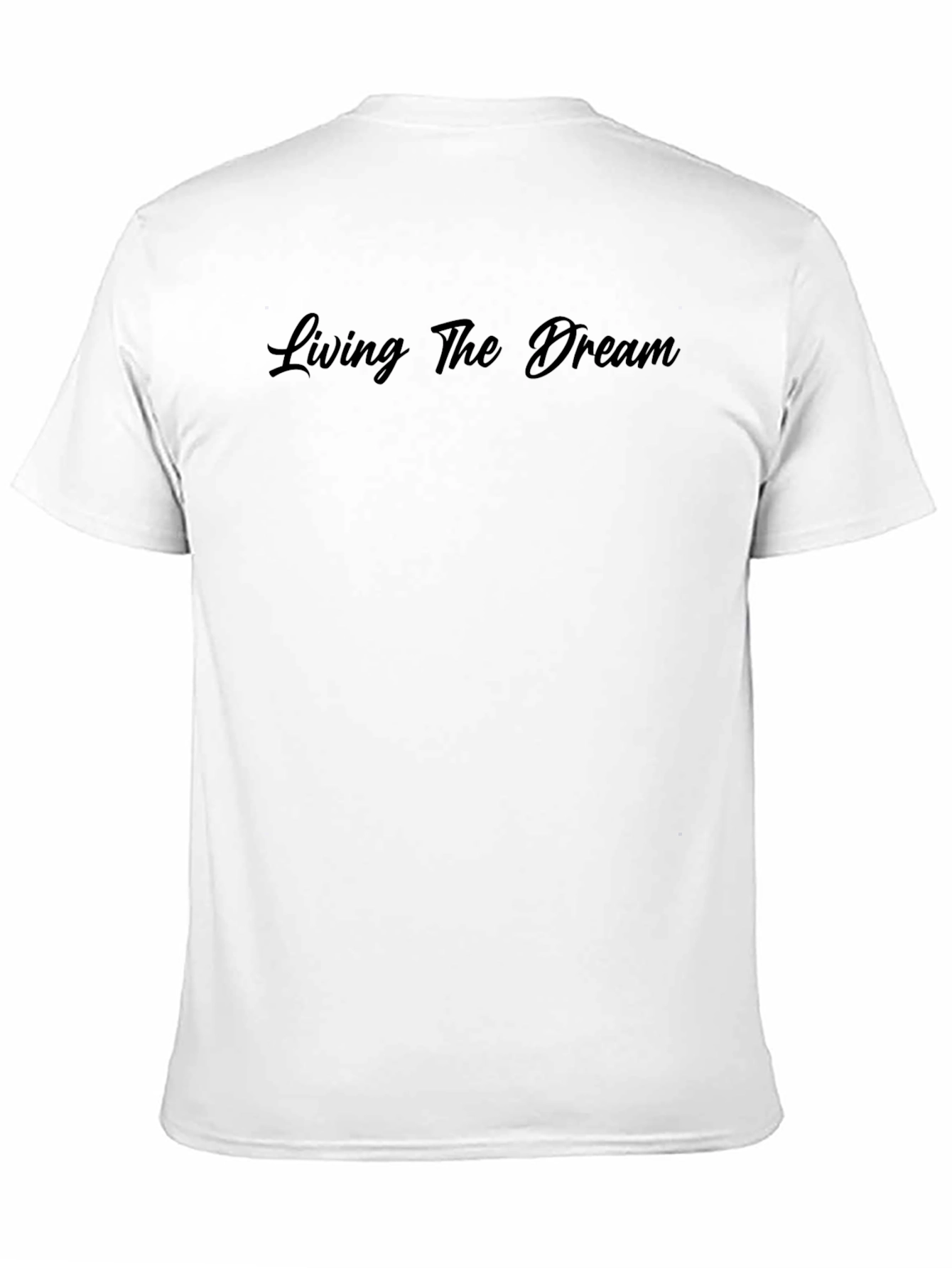 Living the Dream Black T-Shirt - Stylish Graphic Tee