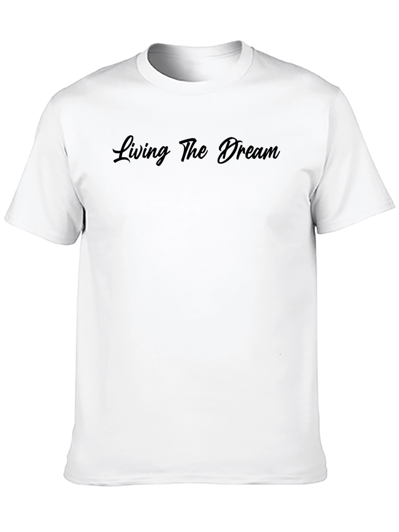 Living the Dream Black T-Shirt - Stylish Graphic Tee