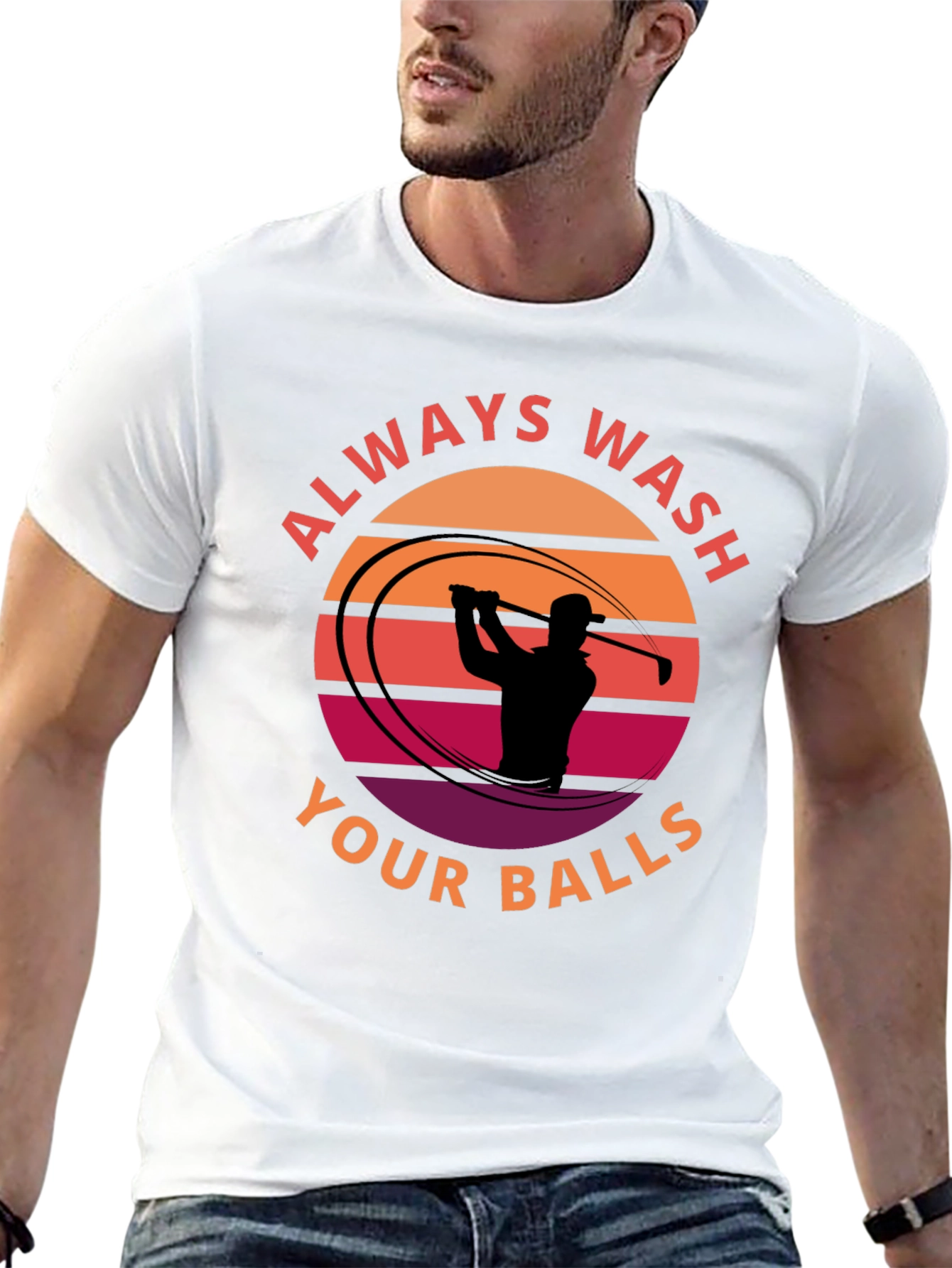 Always Wash Your Balls T-Shirt Golf Humor