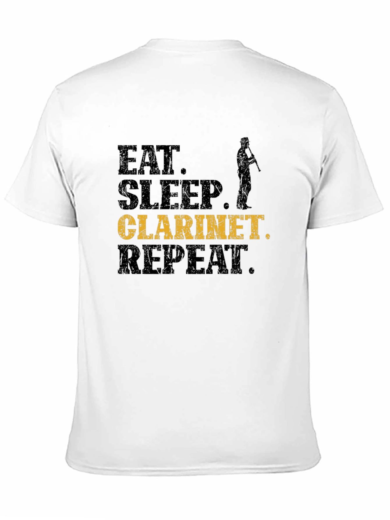 Eat Sleep Clarinet Repeat Black T-Shirt