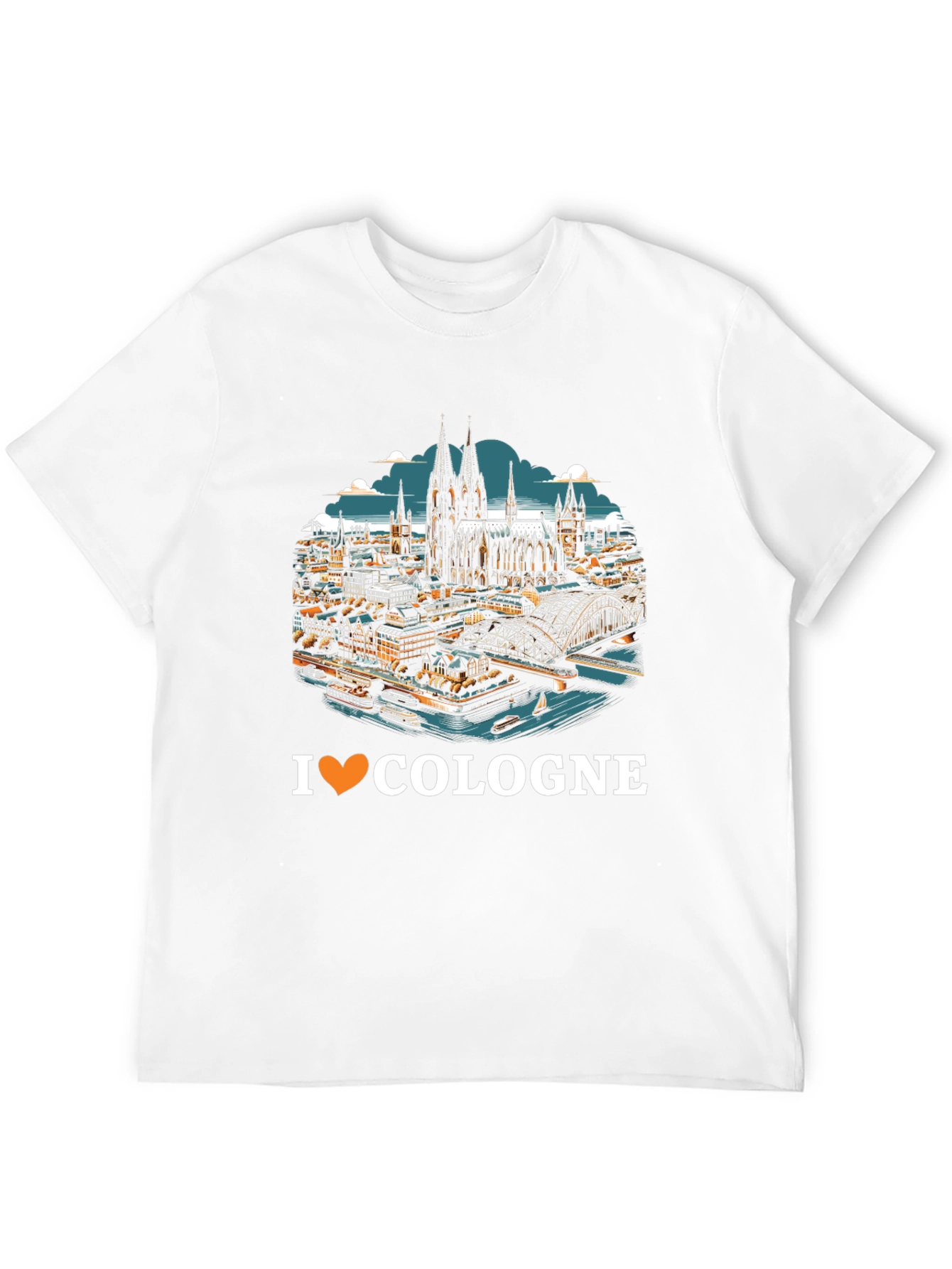 I Love Cologne T-Shirt Cityscape Graphic Tee