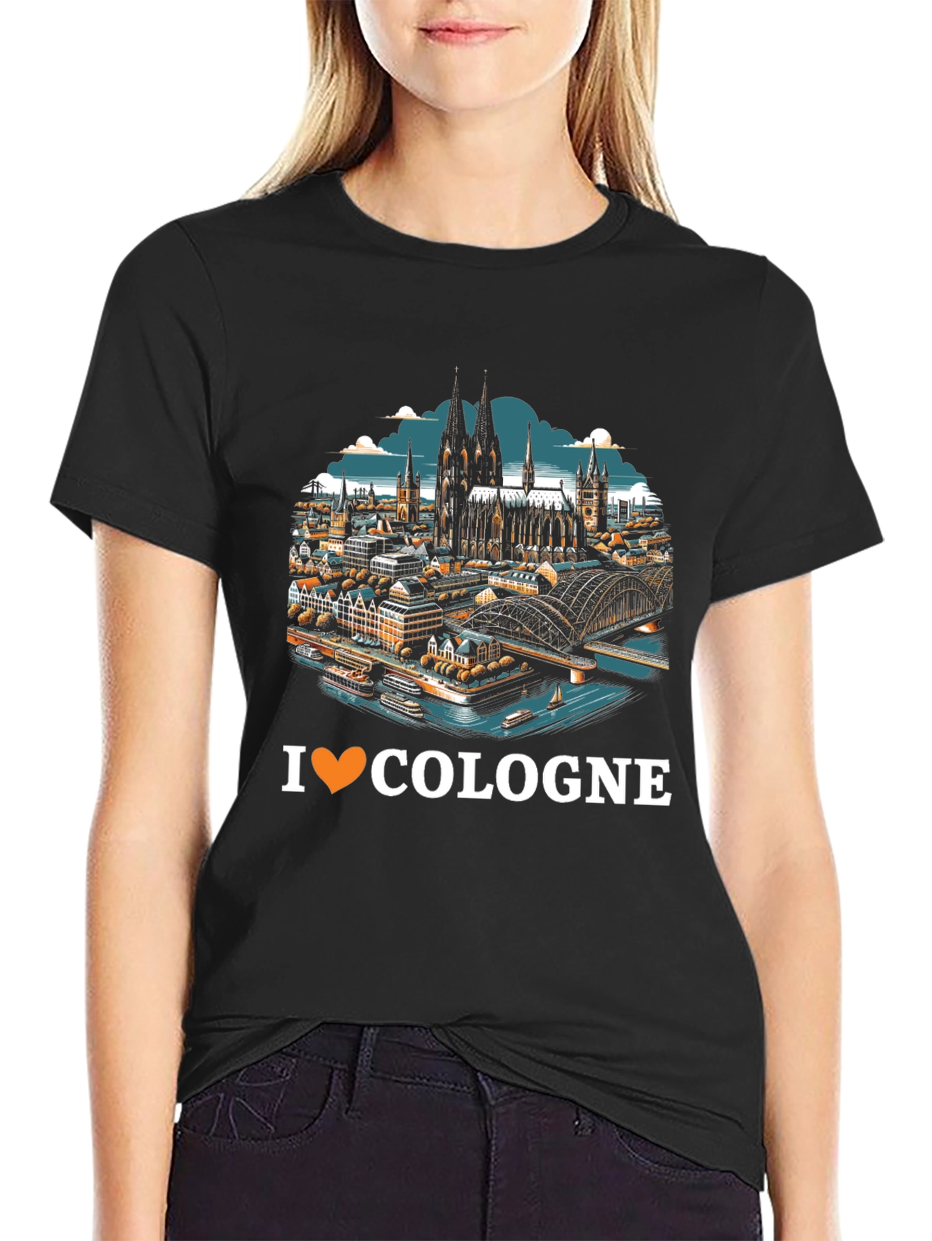 I Love Cologne T-Shirt Cityscape Graphic Tee
