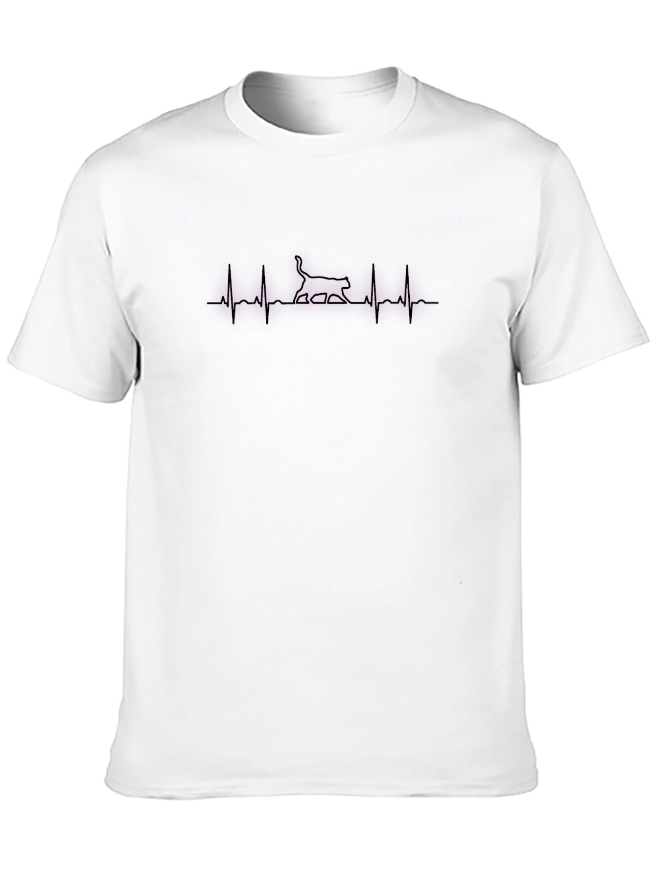 Cat Heartbeat T-Shirt - Purrfect for Cat Lovers!