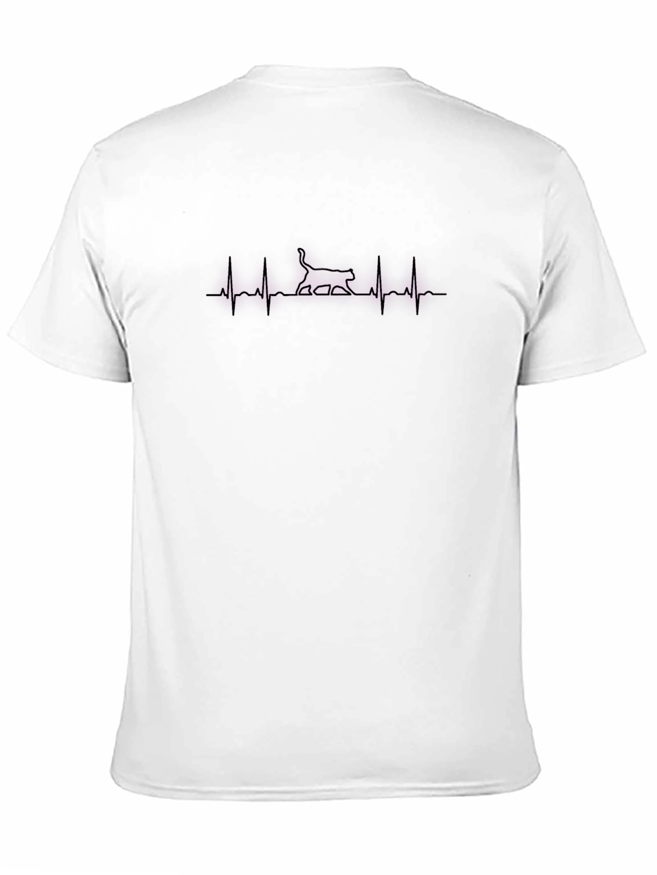 Cat Heartbeat T-Shirt - Purrfect for Cat Lovers!