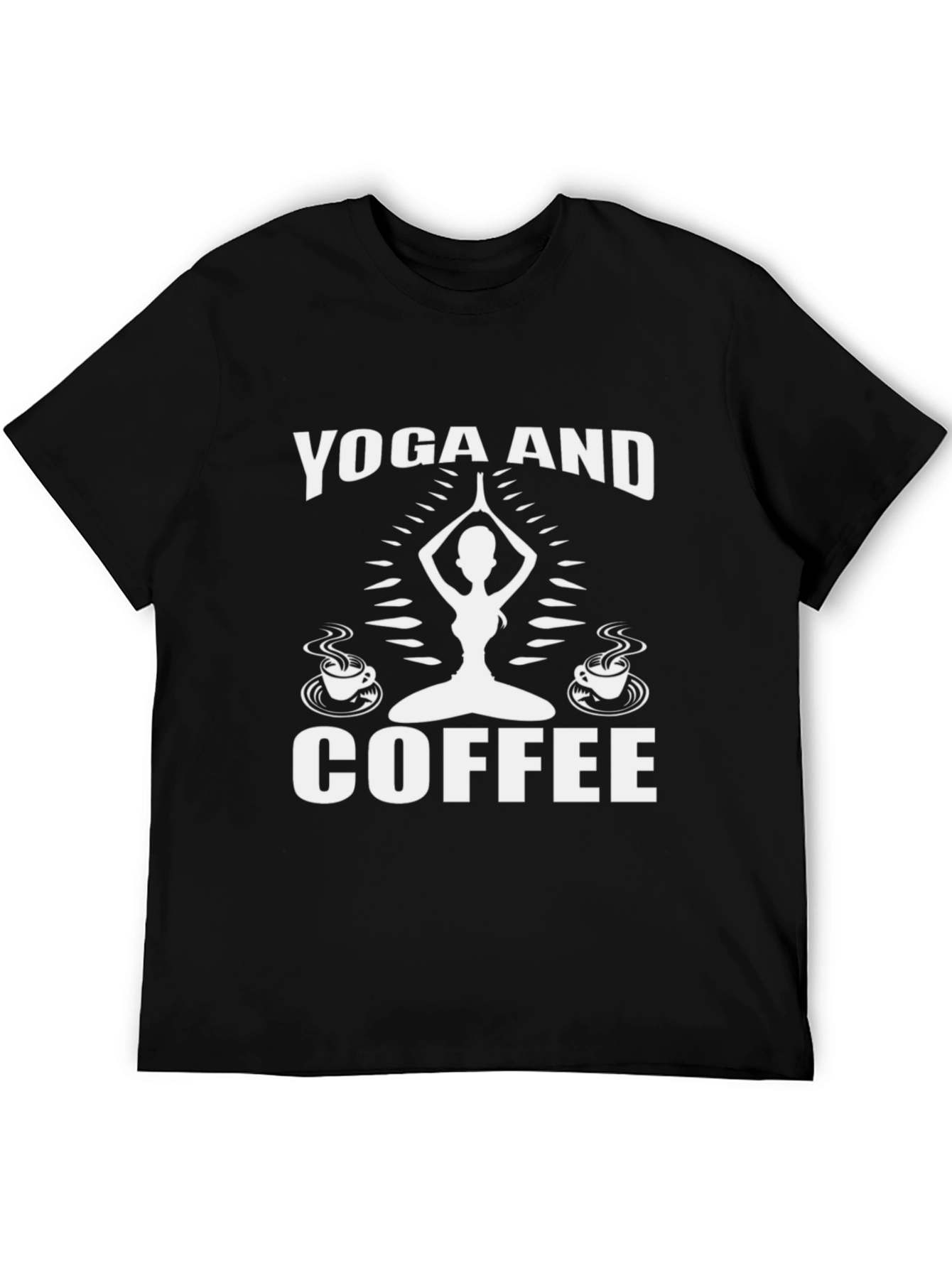 Yoga and Coffee Graphic T-Shirt