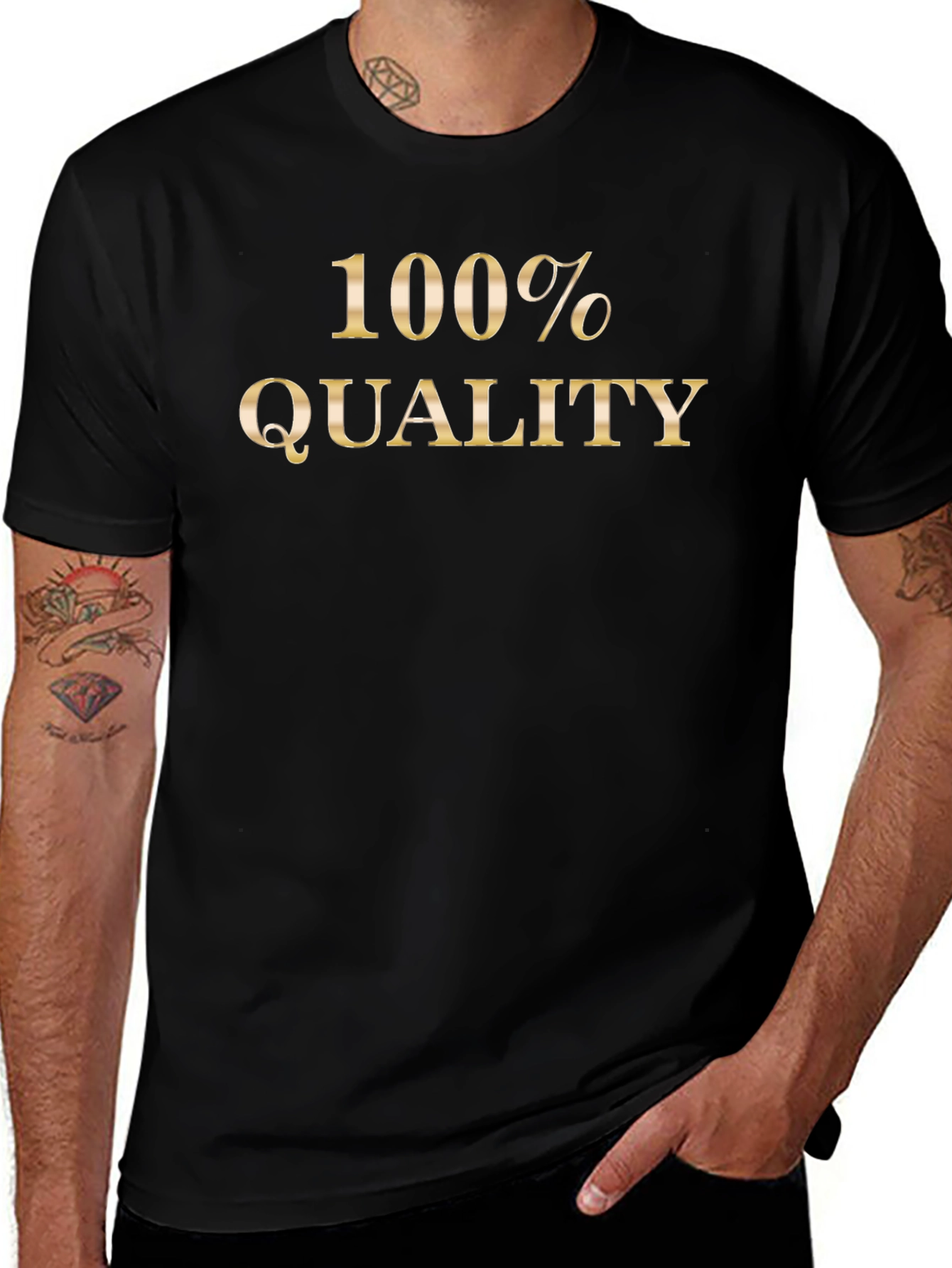 100% Quality Black T-Shirt