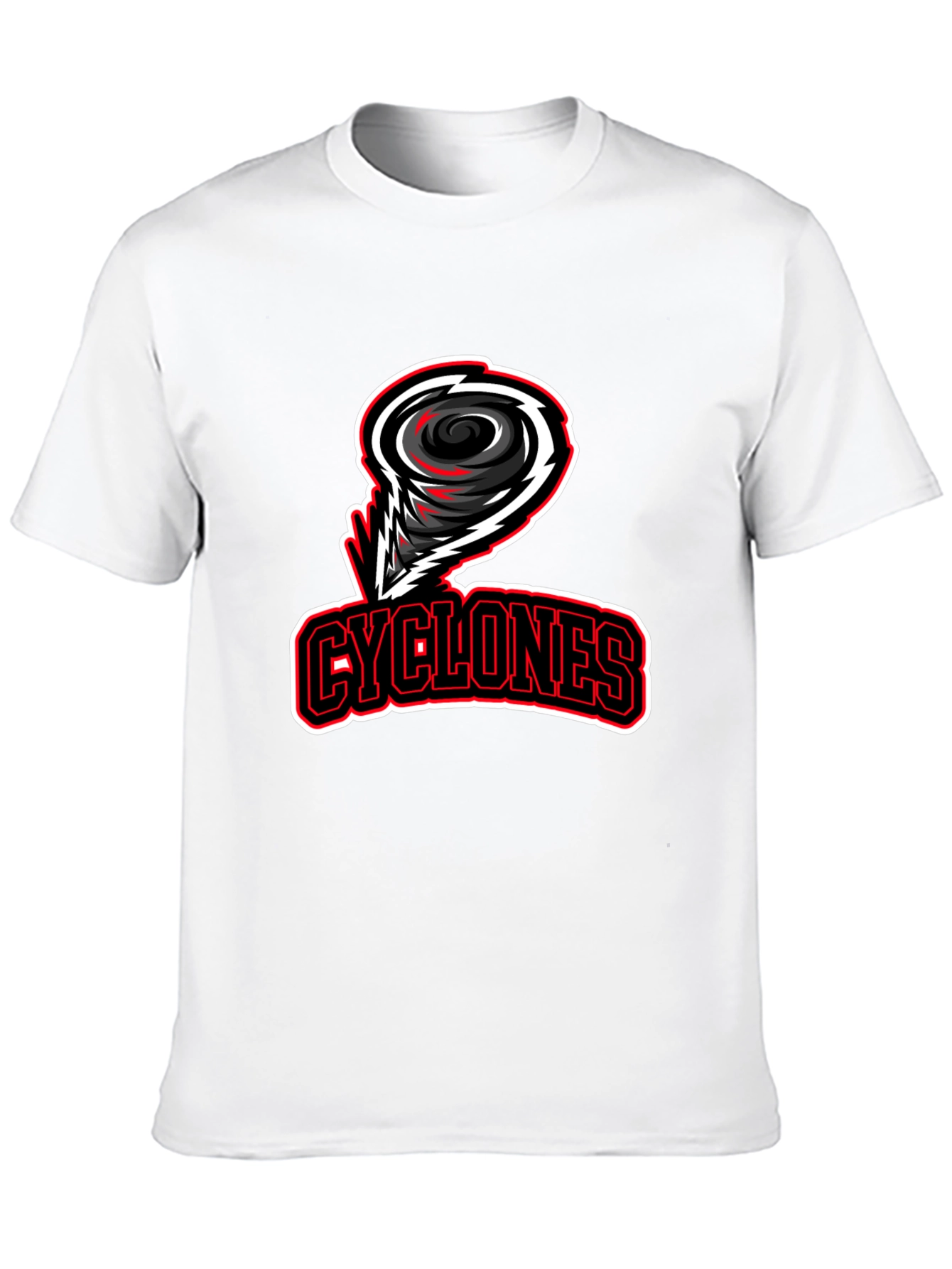 Cyclones Black T-Shirt - Sports Team Graphic Tee