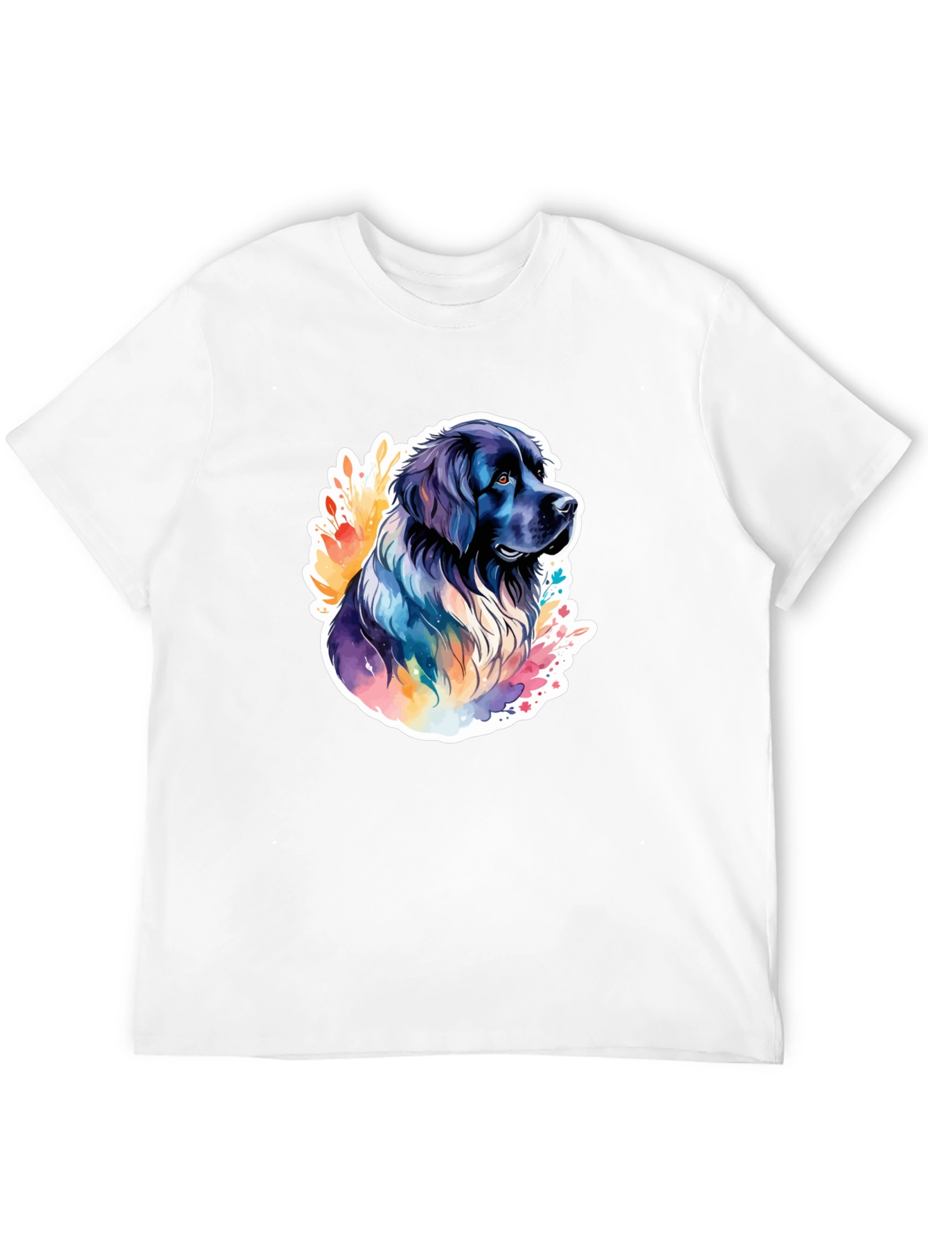 Dog Watercolor Graphic T-Shirt