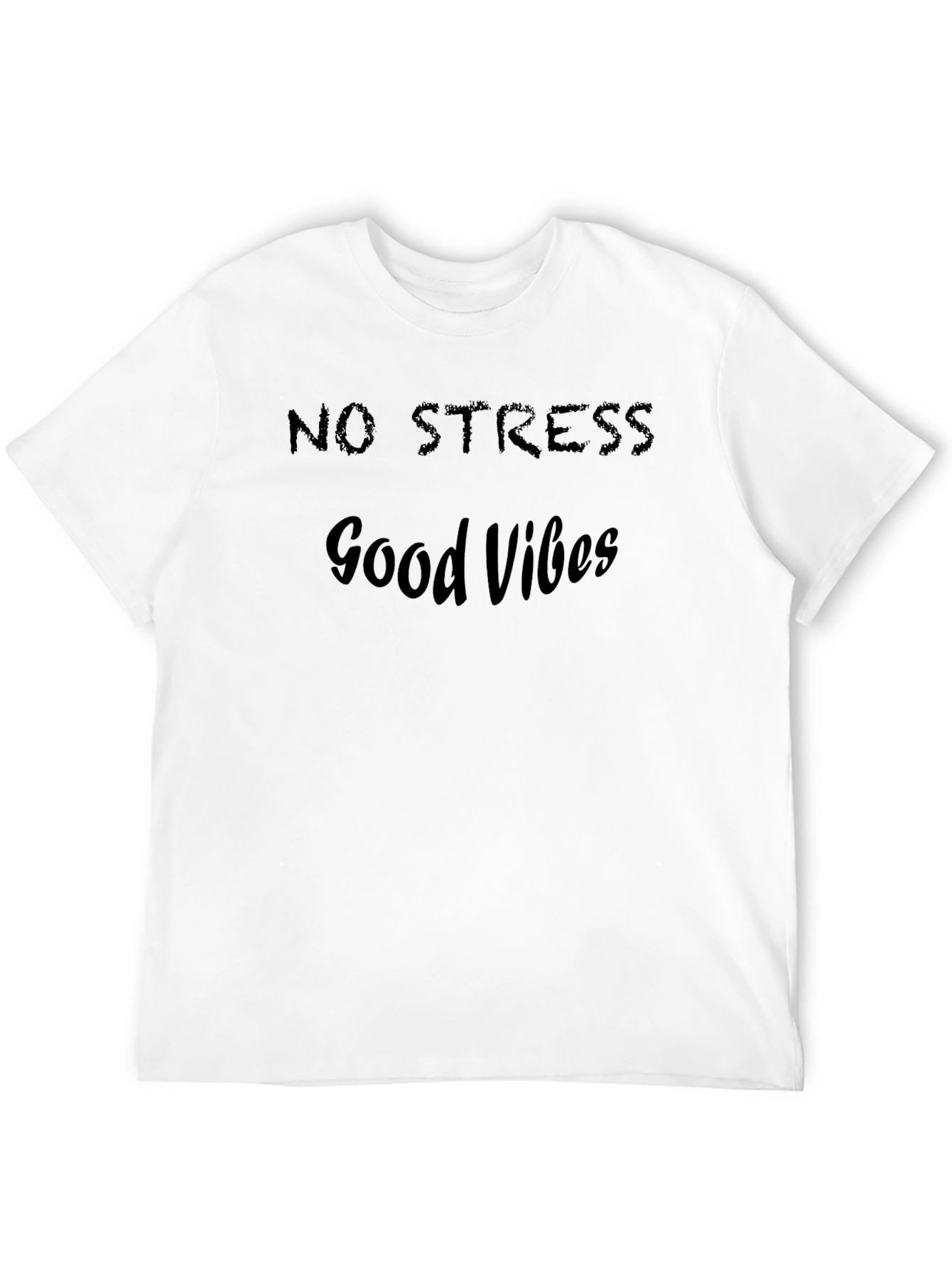 No Stress Good Vibes Black T-Shirt