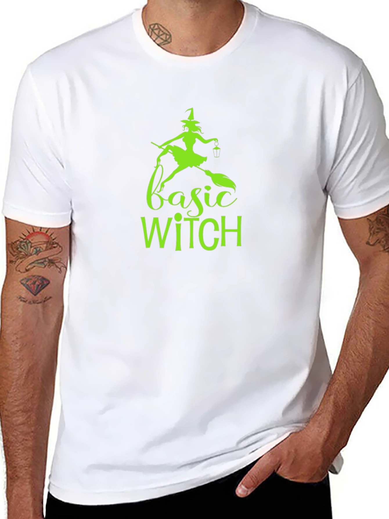 Basic Witch Graphic Tee - Halloween Shirt