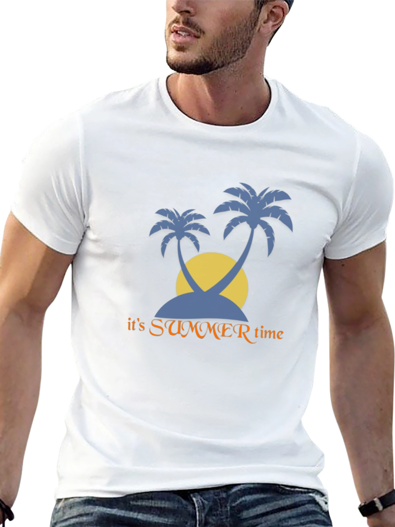 Summer Time Palms Graphic T-Shirt