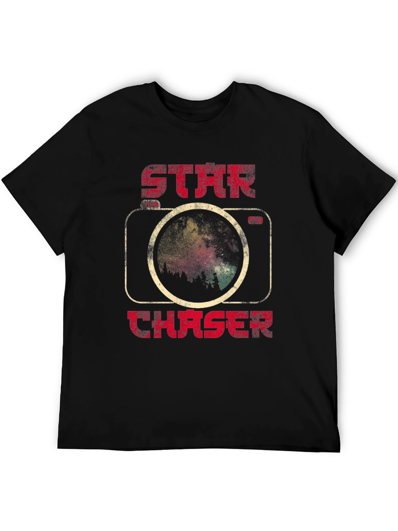 Star Chaser Graphic Tee - Black Astronomy Shirt