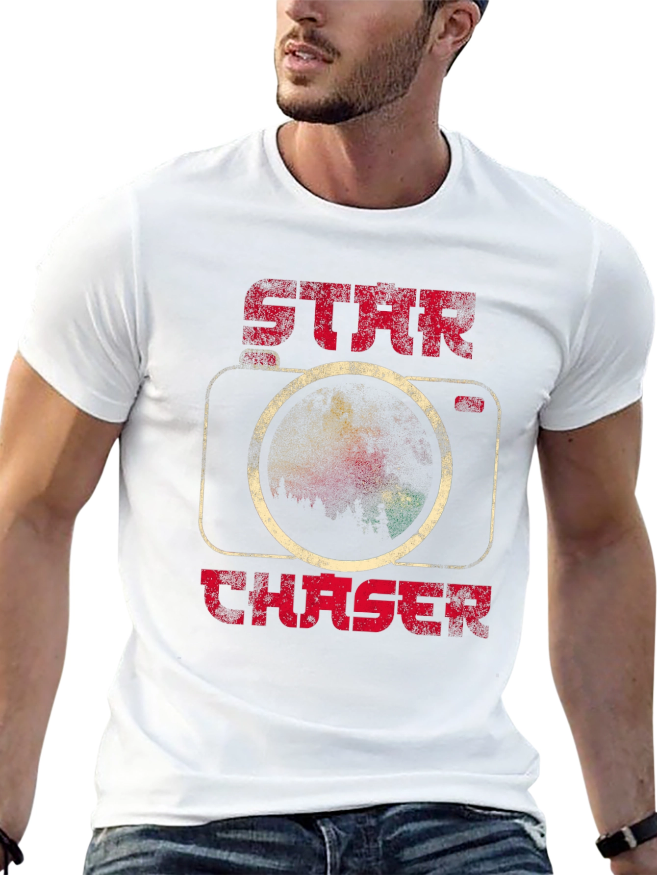 Star Chaser Graphic Tee - Black Astronomy Shirt