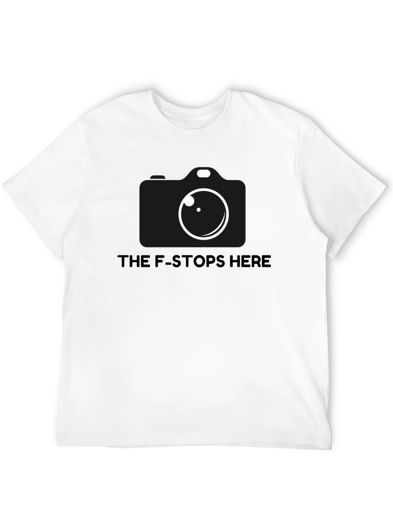 The F-Stops Here Camera Graphic Tee