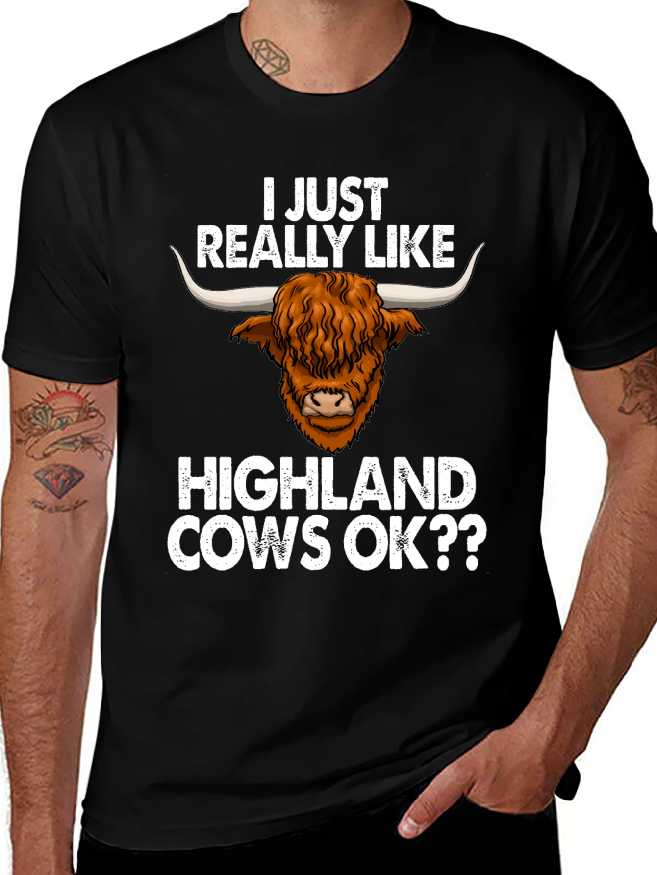 Highland Cow Lover T-Shirt - Unique Graphic Tee