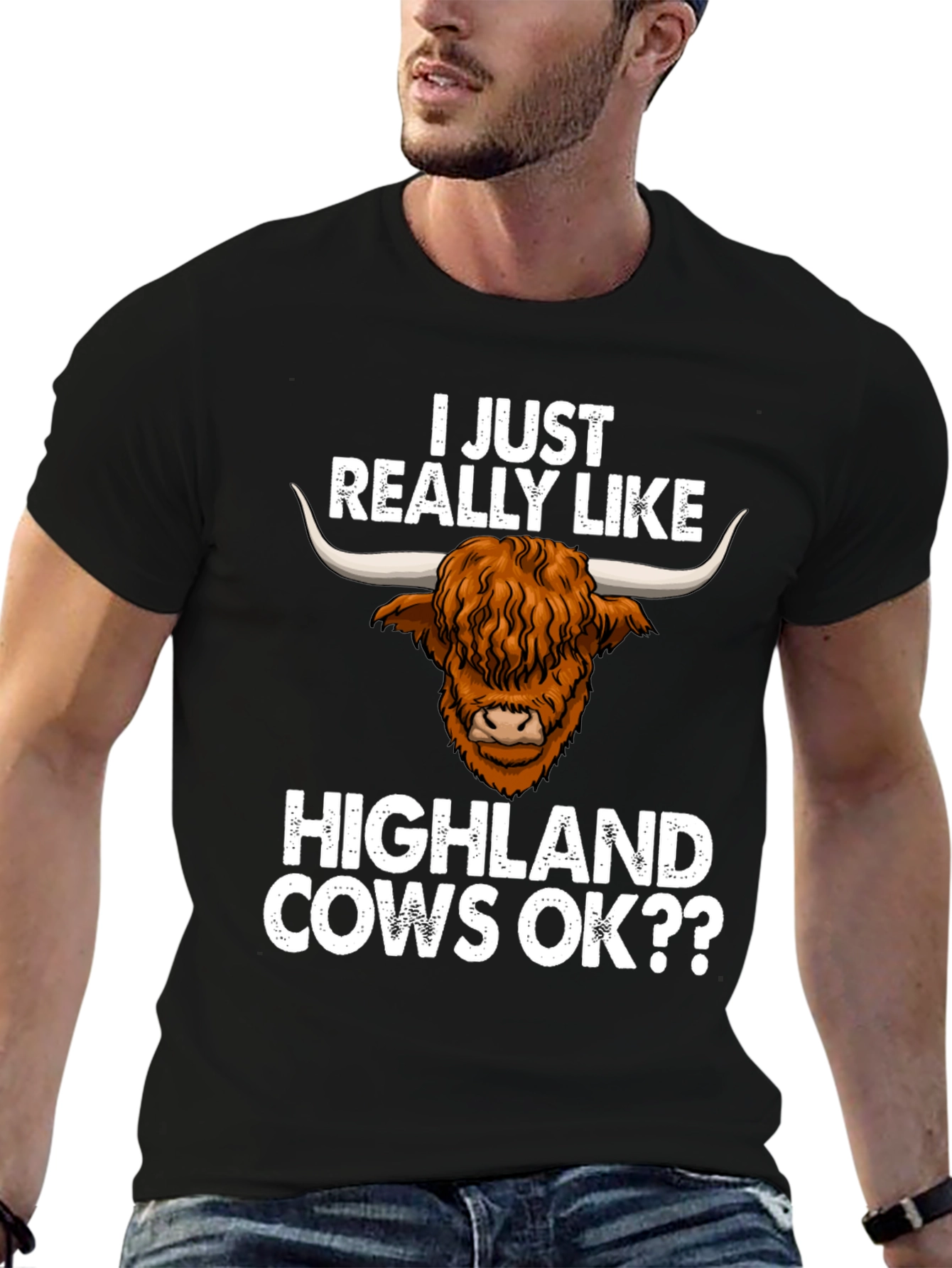 Highland Cow Lover T-Shirt - Unique Graphic Tee