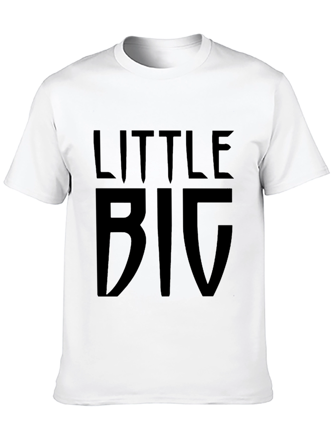 Little Big Black Graphic T-Shirt Casual Wear