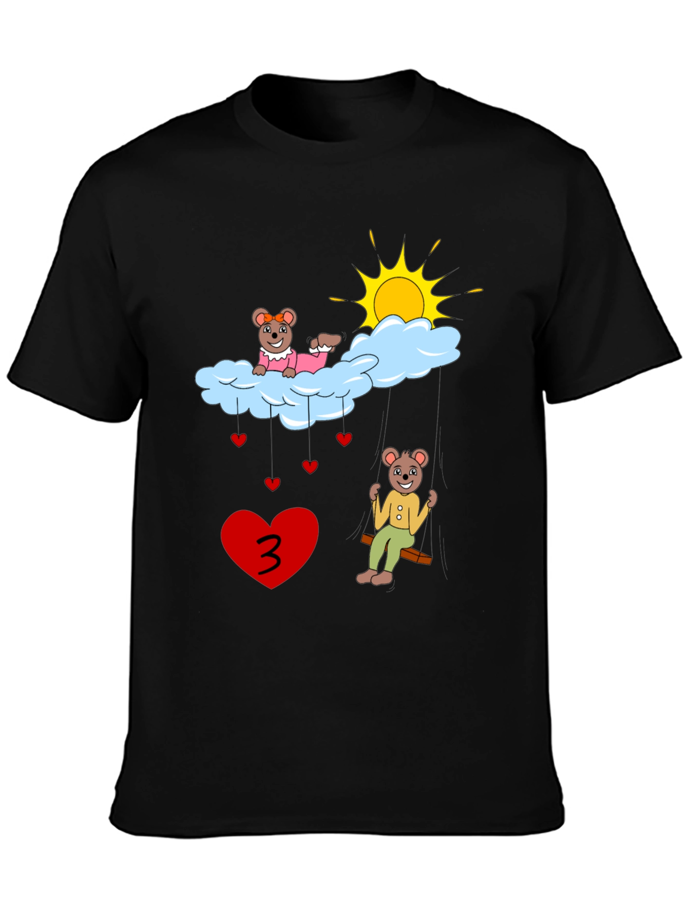 Cute Bear 3rd Birthday T-Shirt