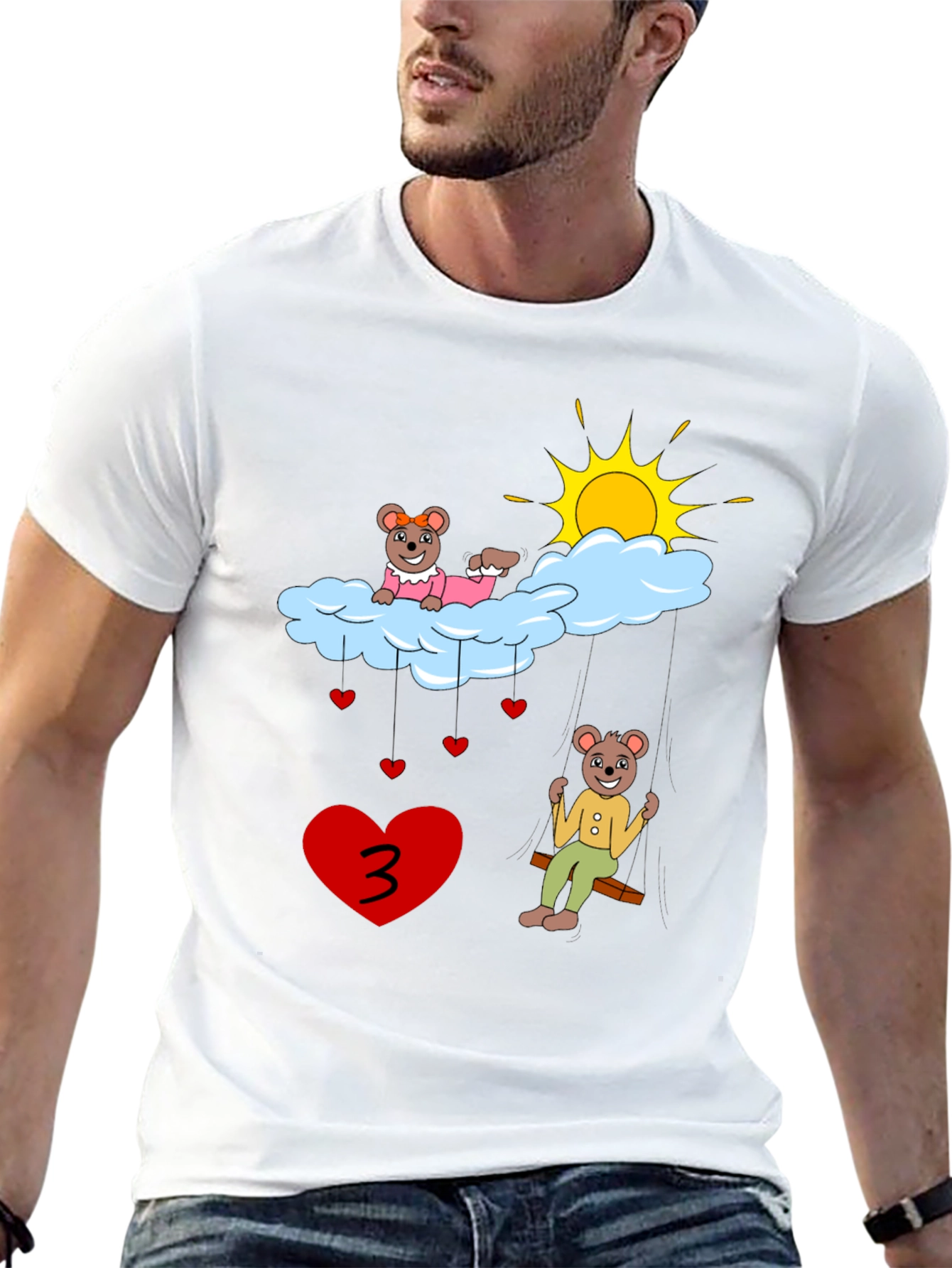 Cute Bear 3rd Birthday T-Shirt