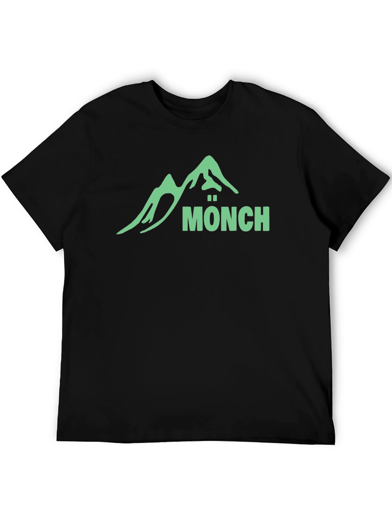 Mönch Mountain T-Shirt - Black Graphic Tee