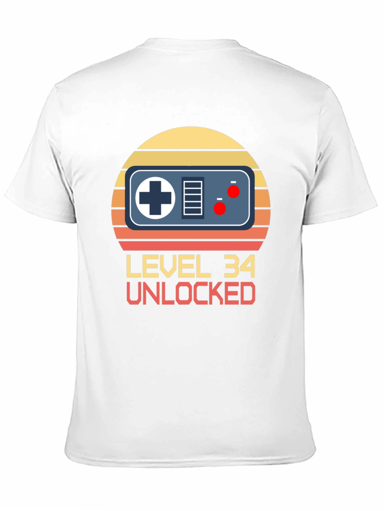 Level 34 Unlocked Gamer T-Shirt - Birthday Gift