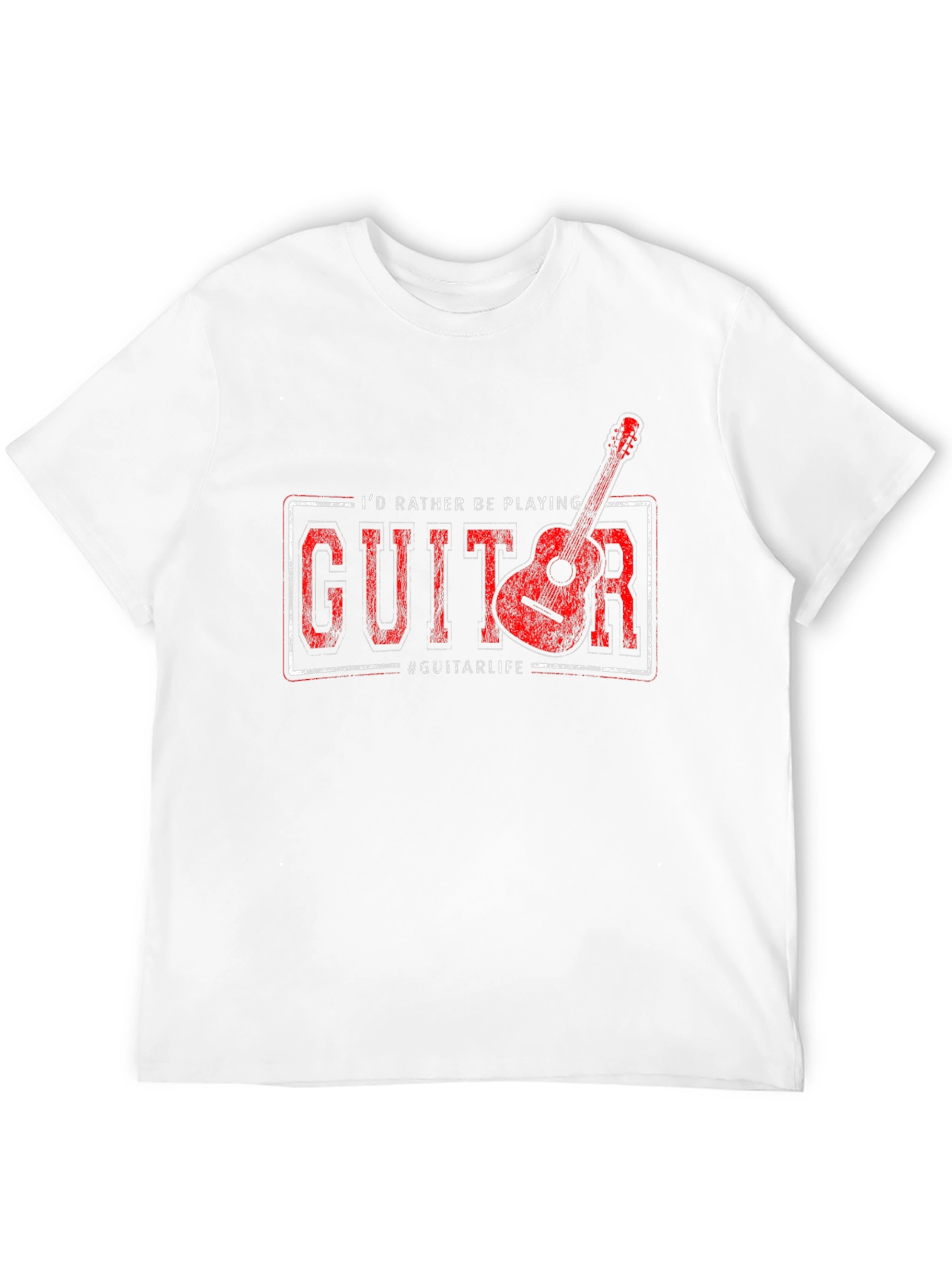 Guitar Player Graphic Tee - Id Rather Be Playing