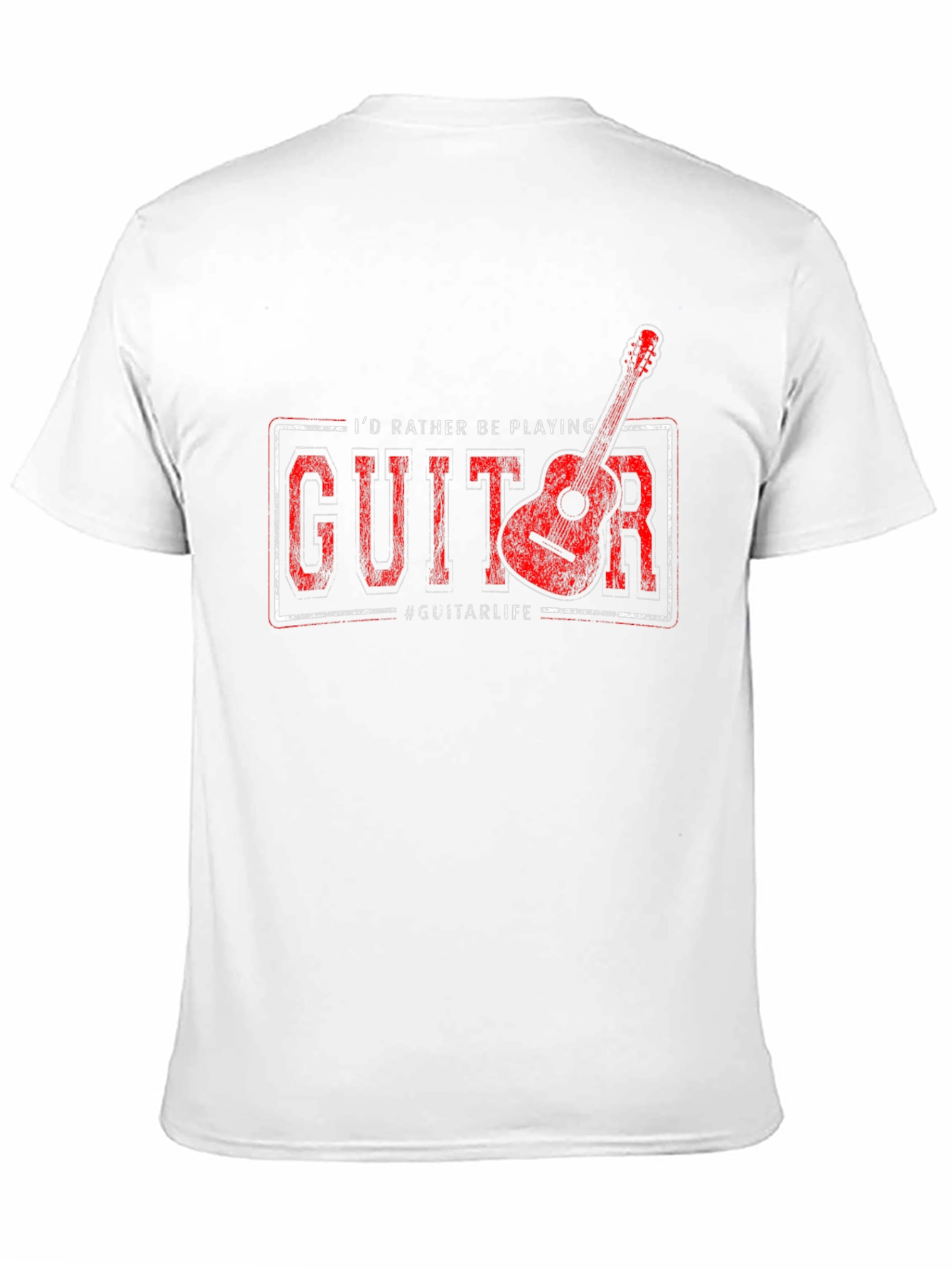 Guitar Player Graphic Tee - Id Rather Be Playing
