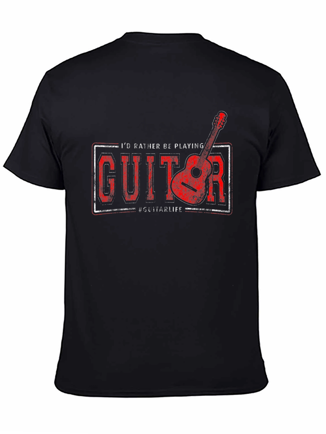 Guitar Player Graphic Tee - Id Rather Be Playing