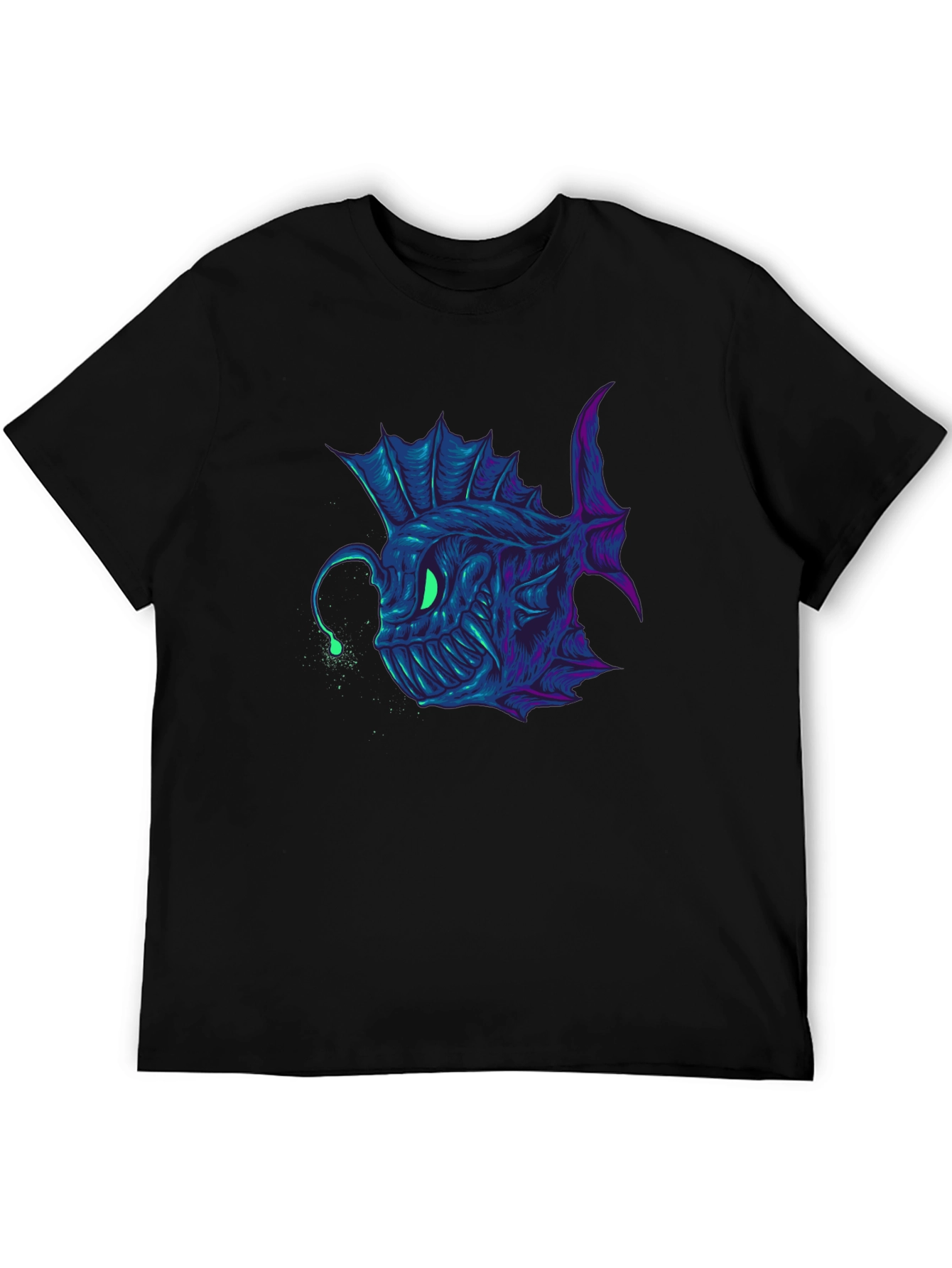 Angler Fish Graphic Tee - Bold Underwater Style