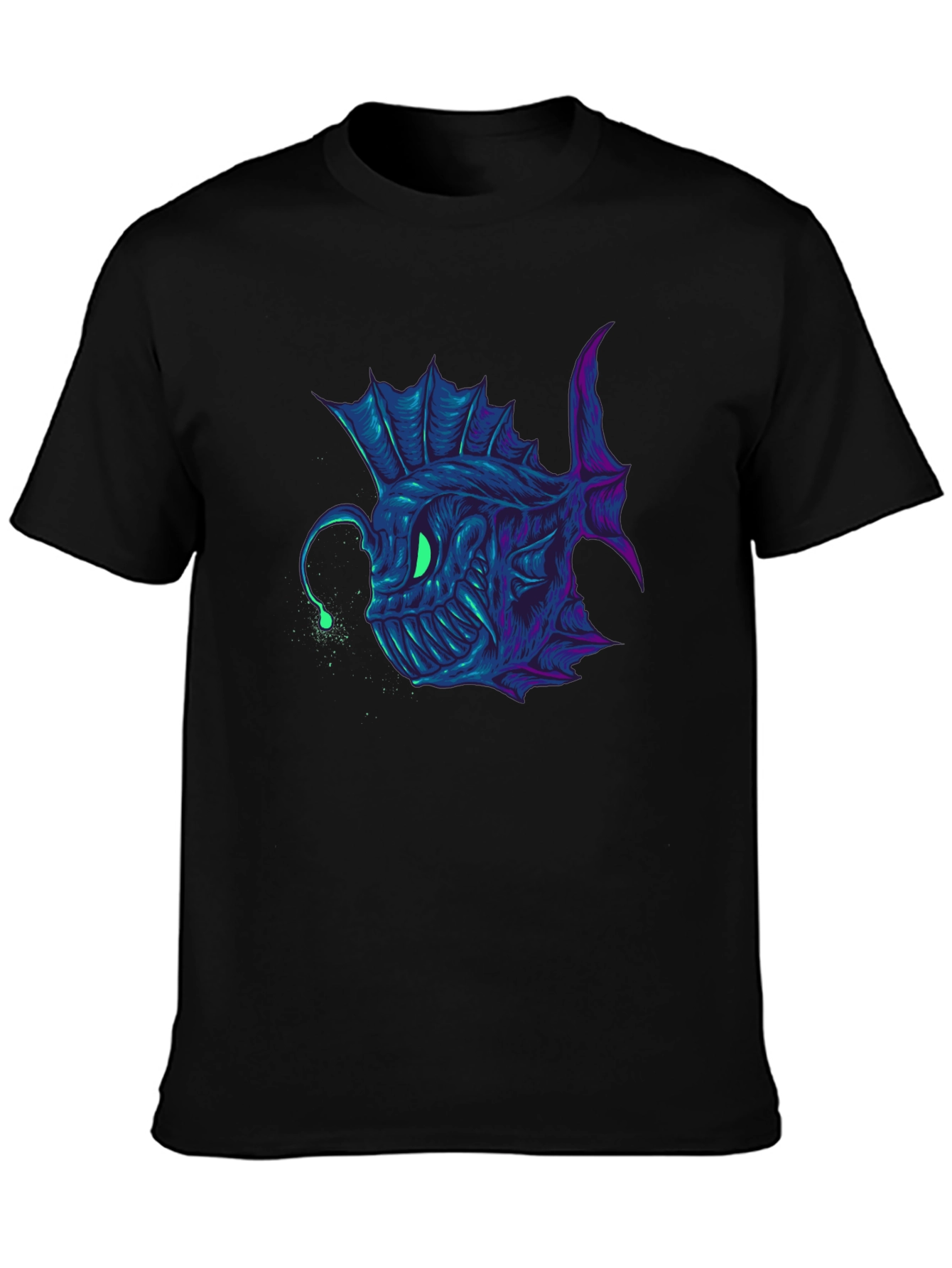 Angler Fish Graphic Tee - Bold Underwater Style