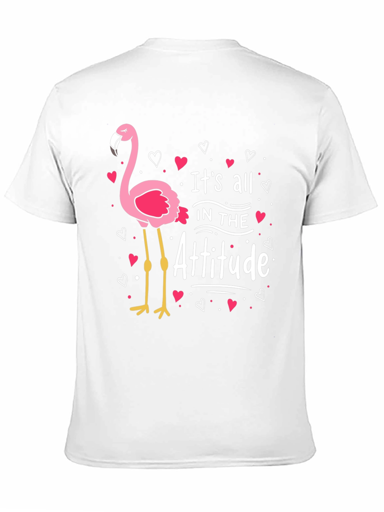 Its All in the Attitude Flamingo Graphic Tee