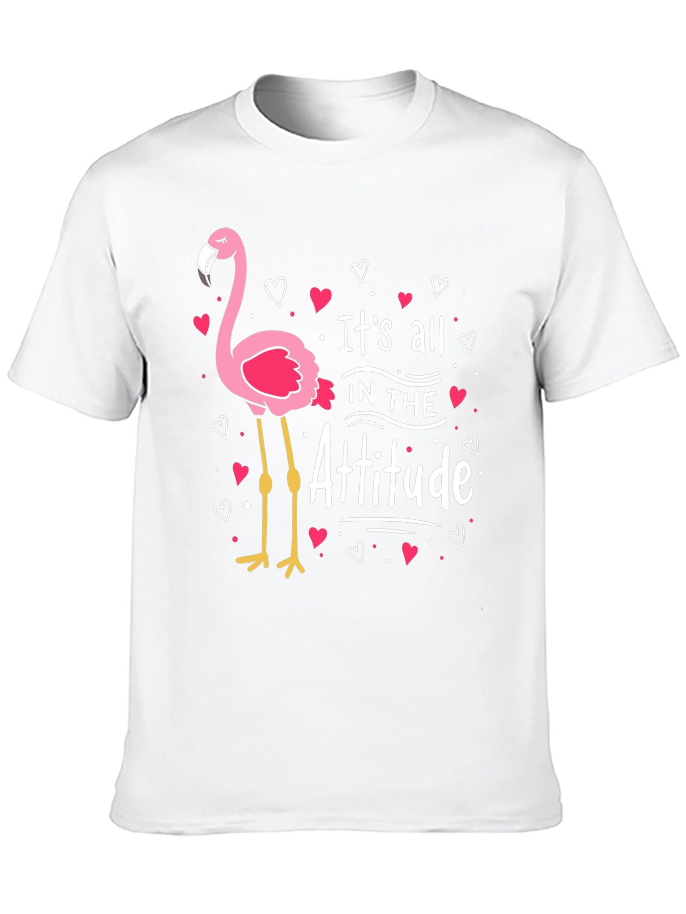 Its All in the Attitude Flamingo Graphic Tee