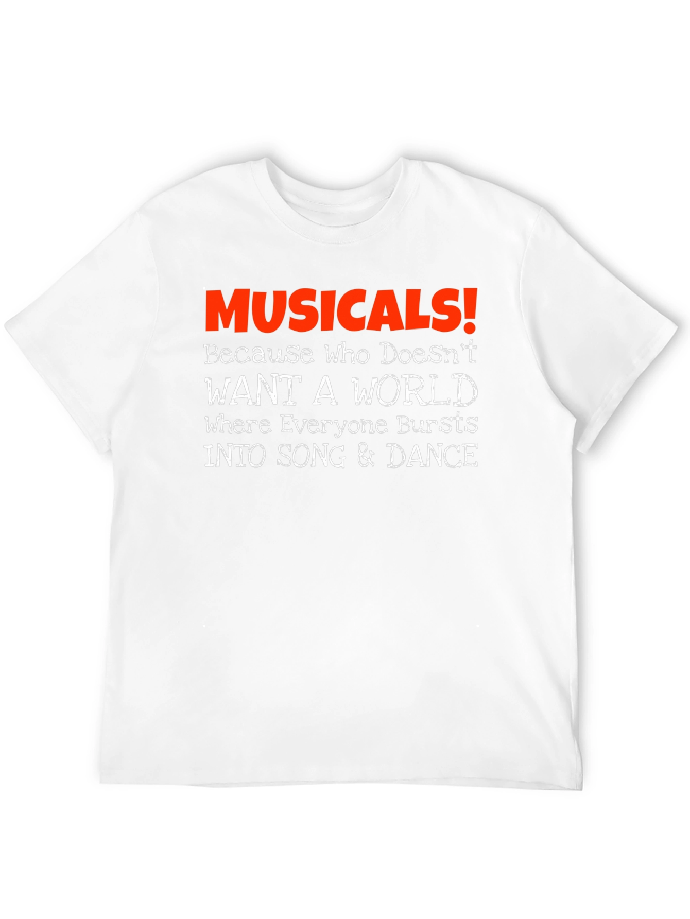 Musicals T-Shirt - Song & Dance