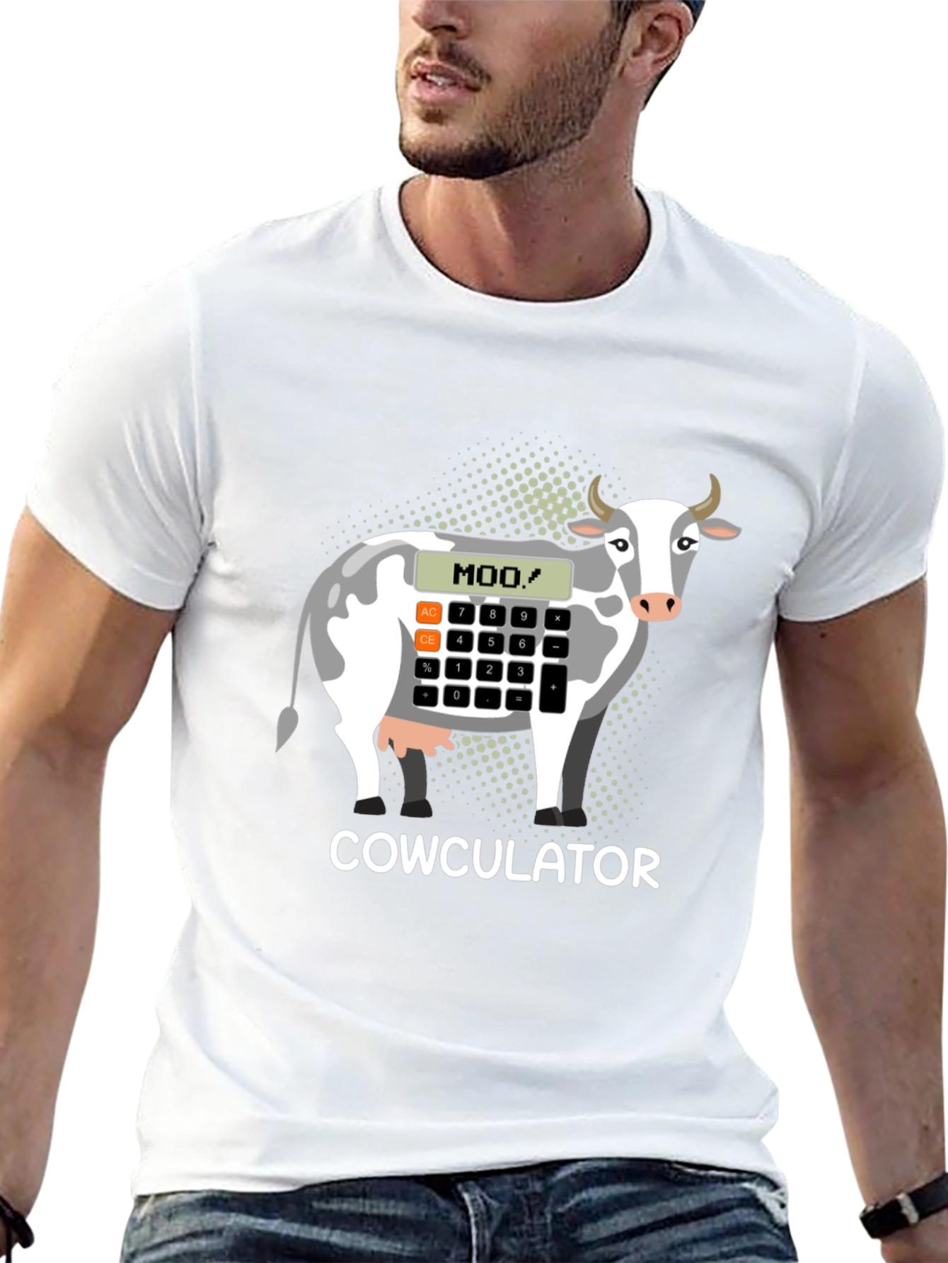 Cowculator T-Shirt - Funny Cow Calculator Design