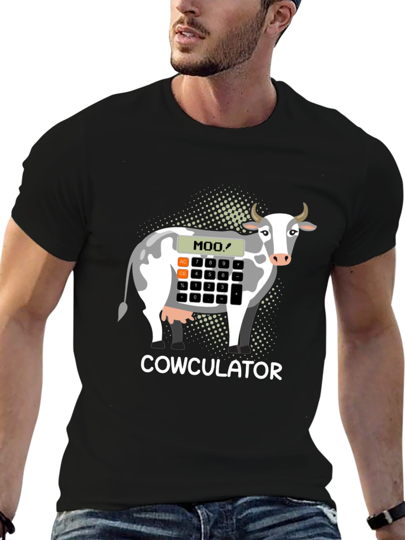 Cowculator T-Shirt - Funny Cow Calculator Design