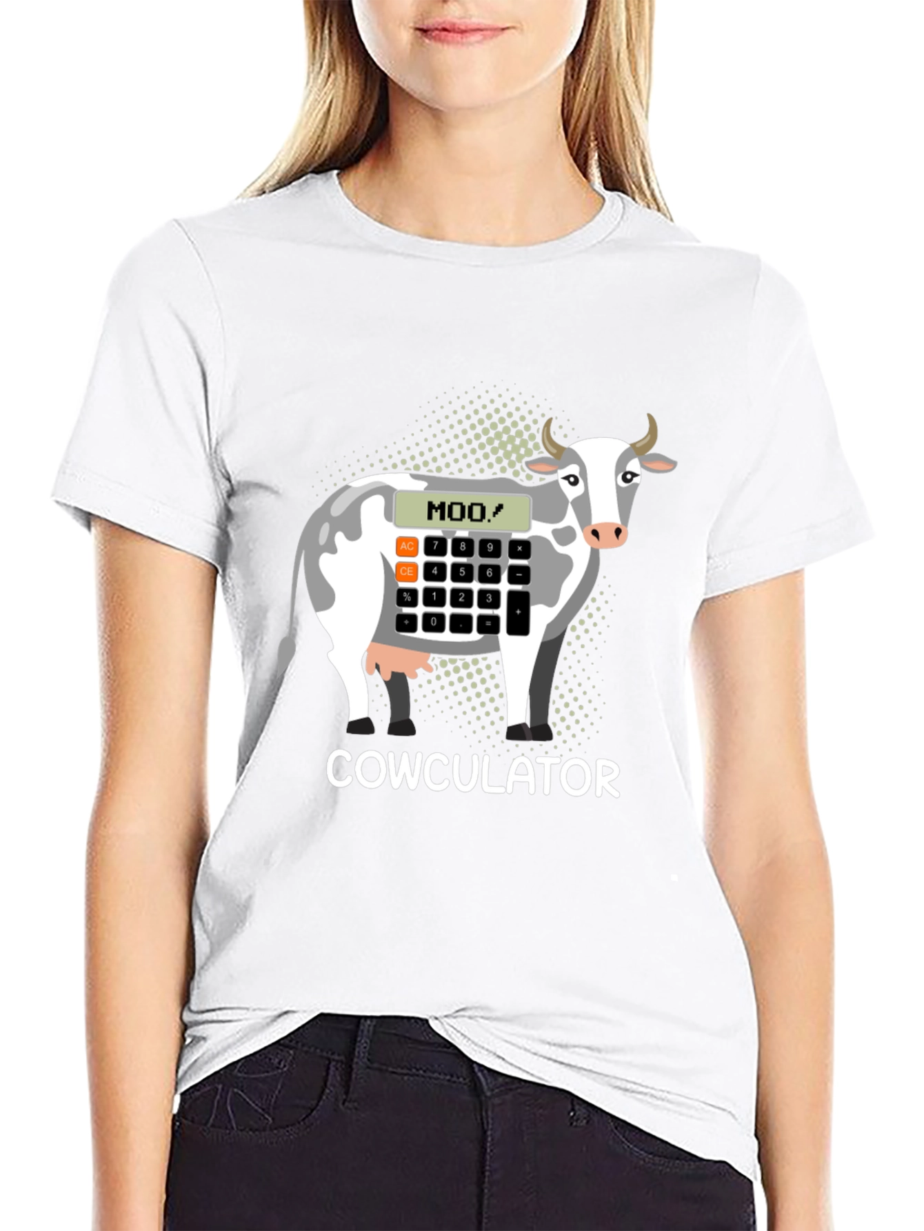 Cowculator T-Shirt - Funny Cow Calculator Design
