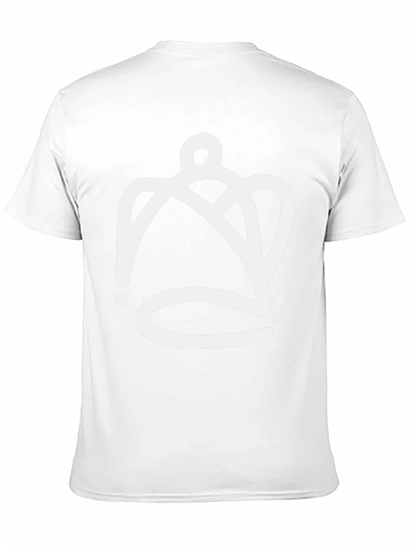 Abstract Crown Graphic Tee - Mens Black T-Shirt