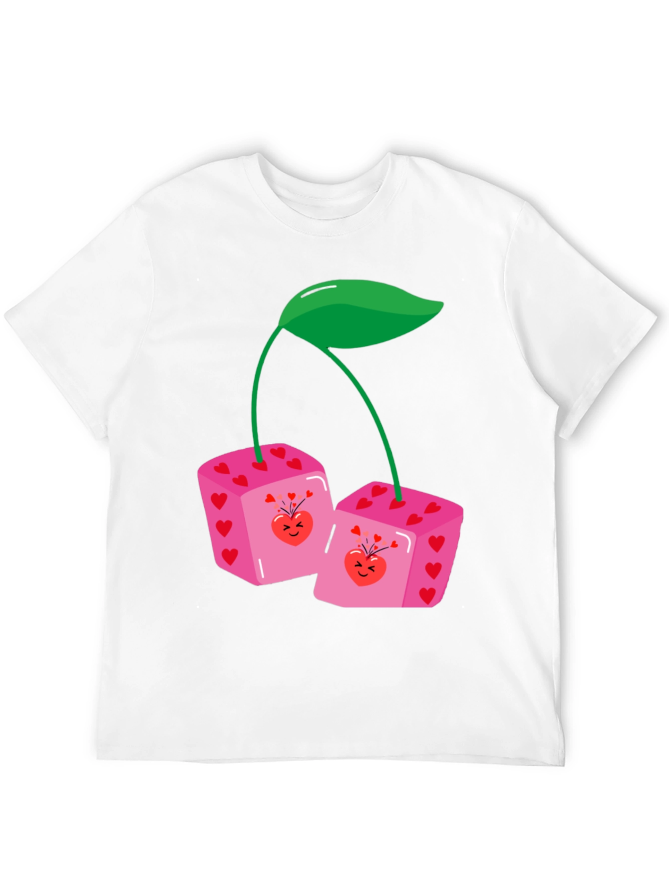 Dice Cherry Graphic Tee - Unique Statement Shirt