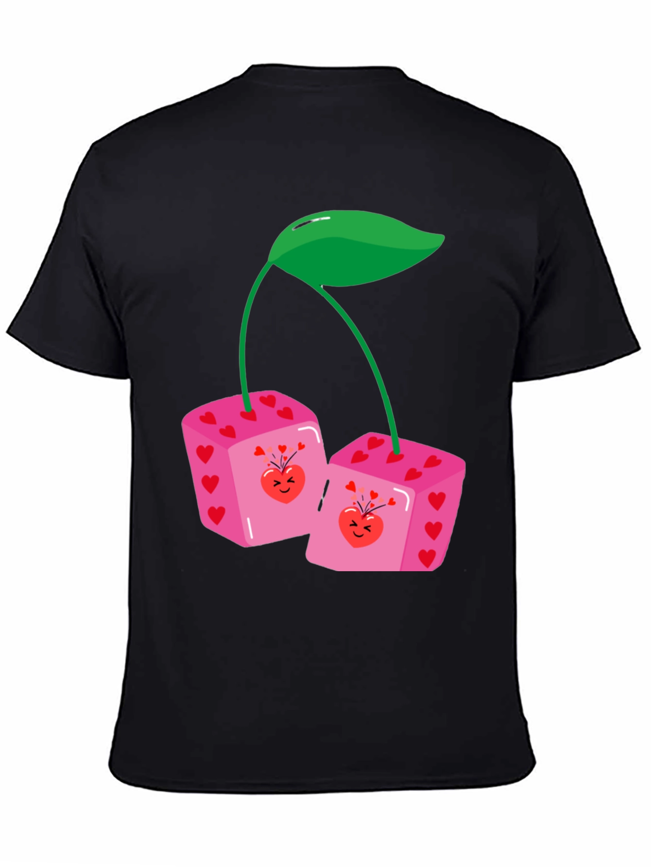 Dice Cherry Graphic Tee - Unique Statement Shirt